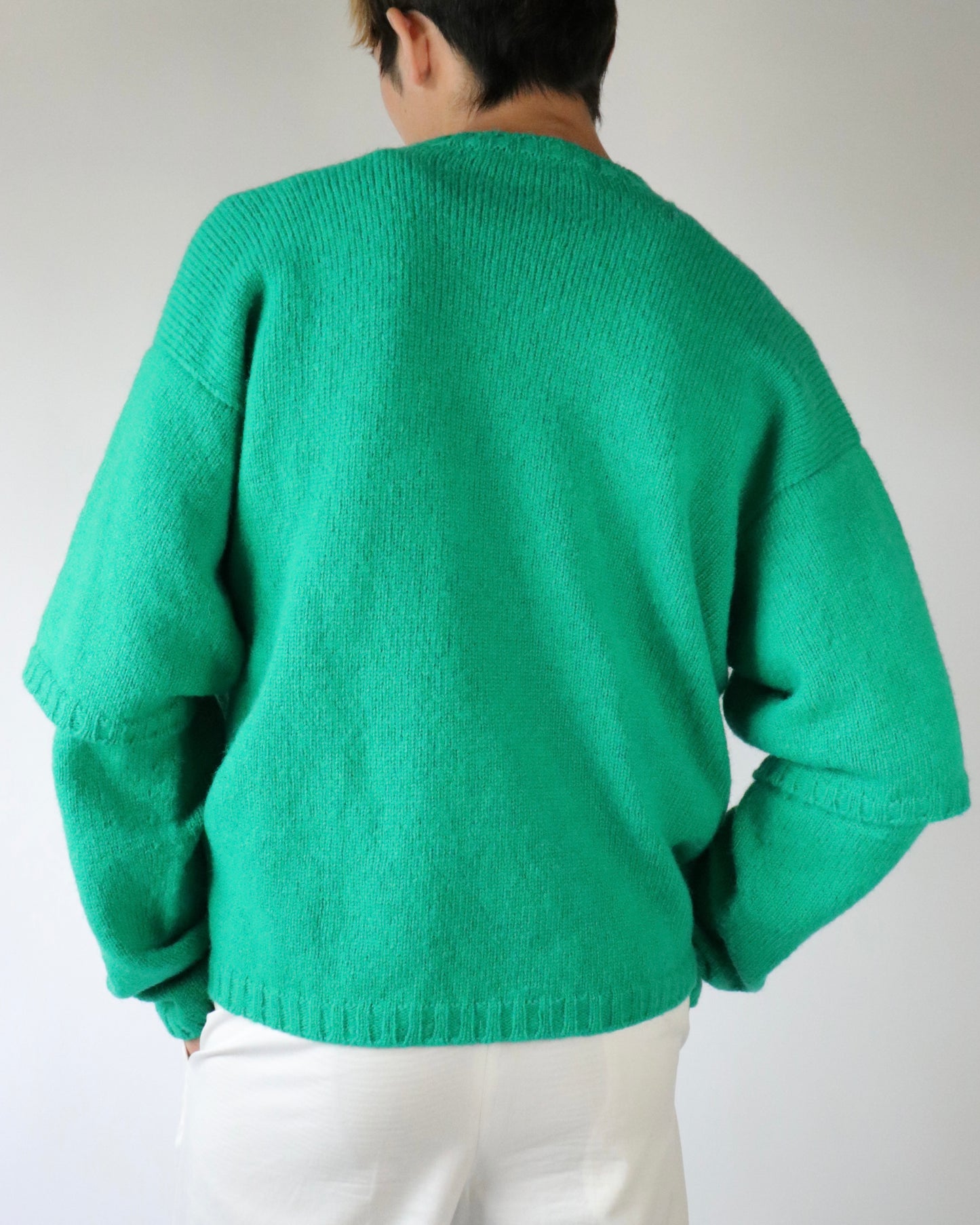 E RT N°49 Shetland double-sleeved overcrewneck
