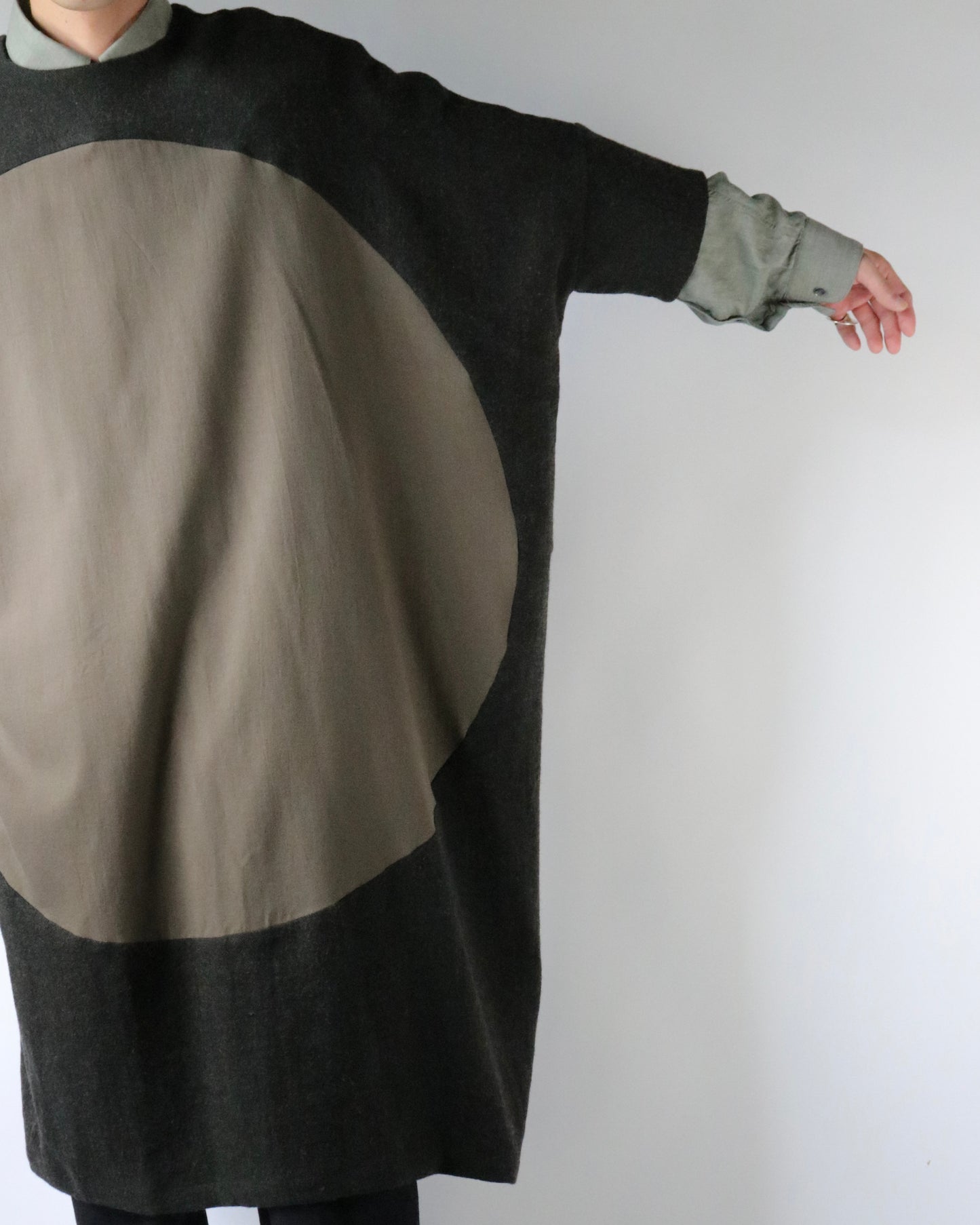 Linen wool and Cotton cashmer □○ dress