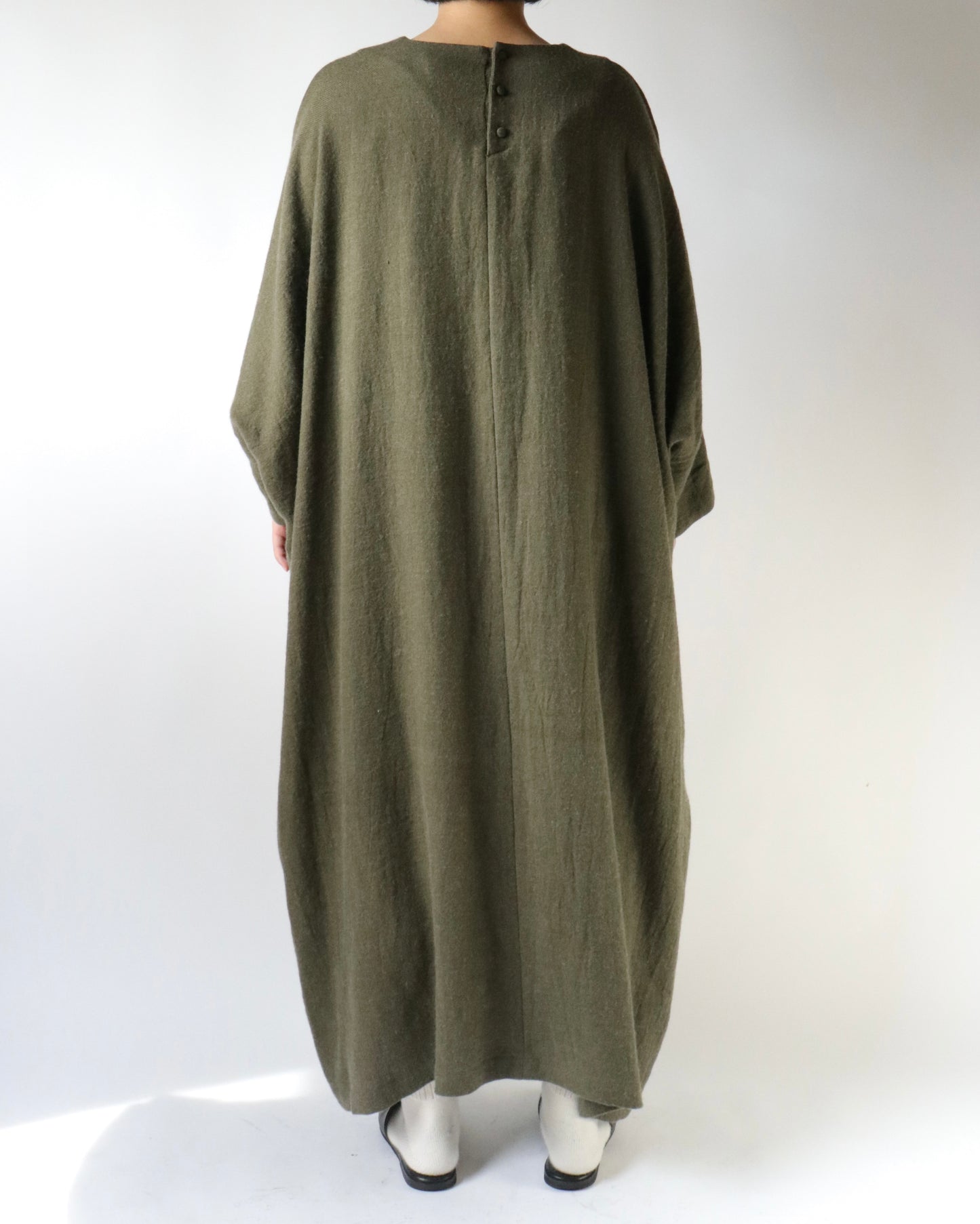 Linen wool and Cotton cashmer □○ dress