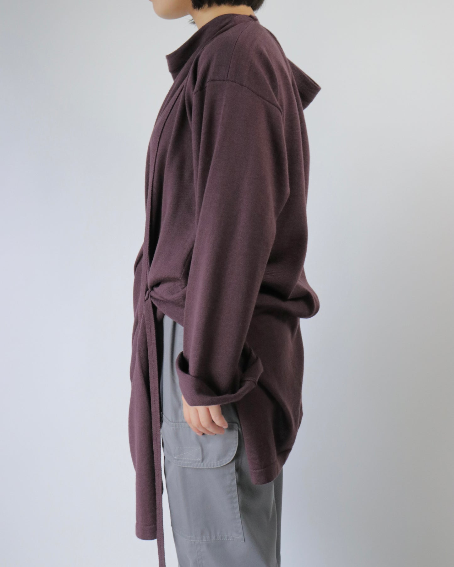 E RT N°45 Merino boat-neck dress