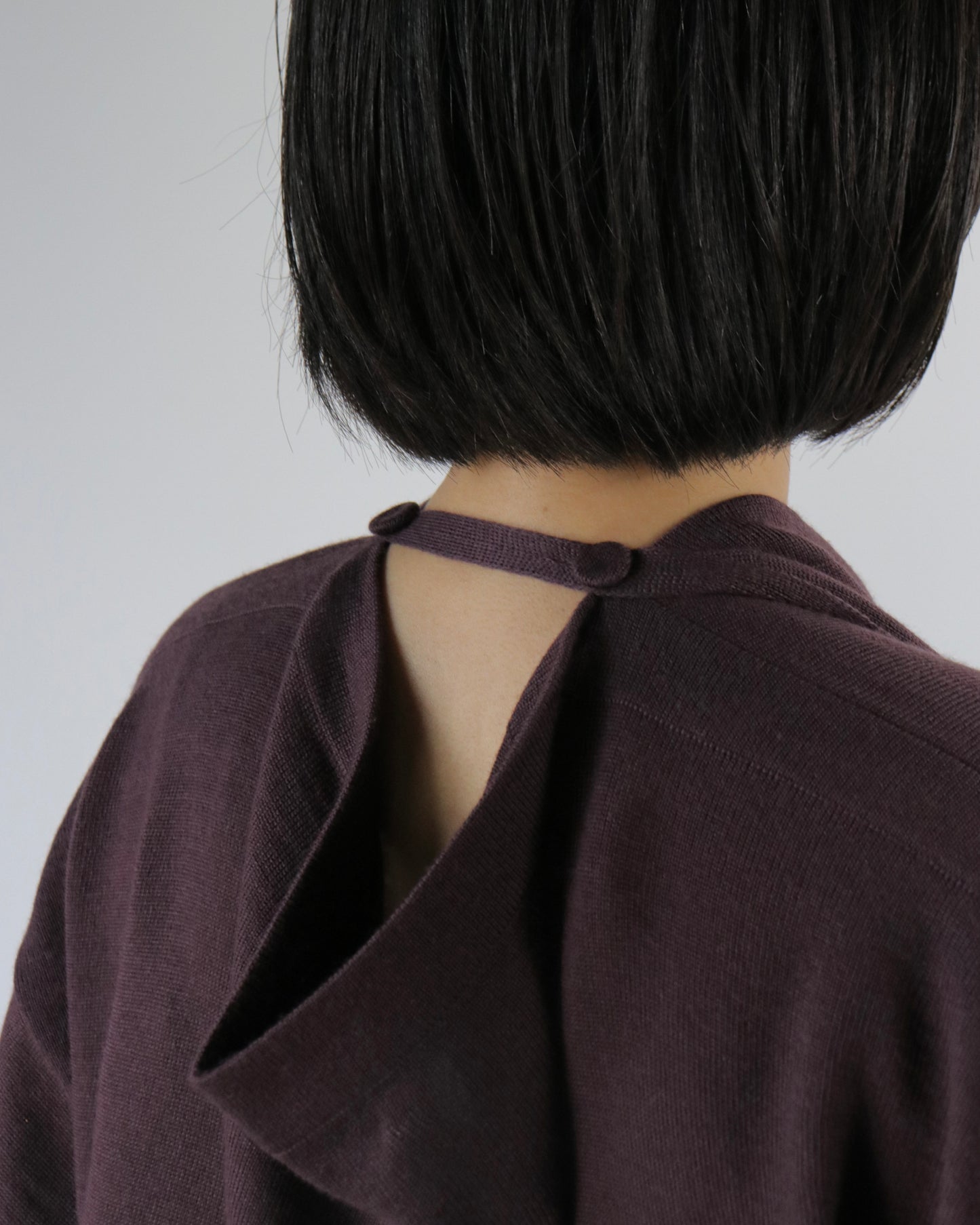 E RT N°45 Merino boat-neck dress