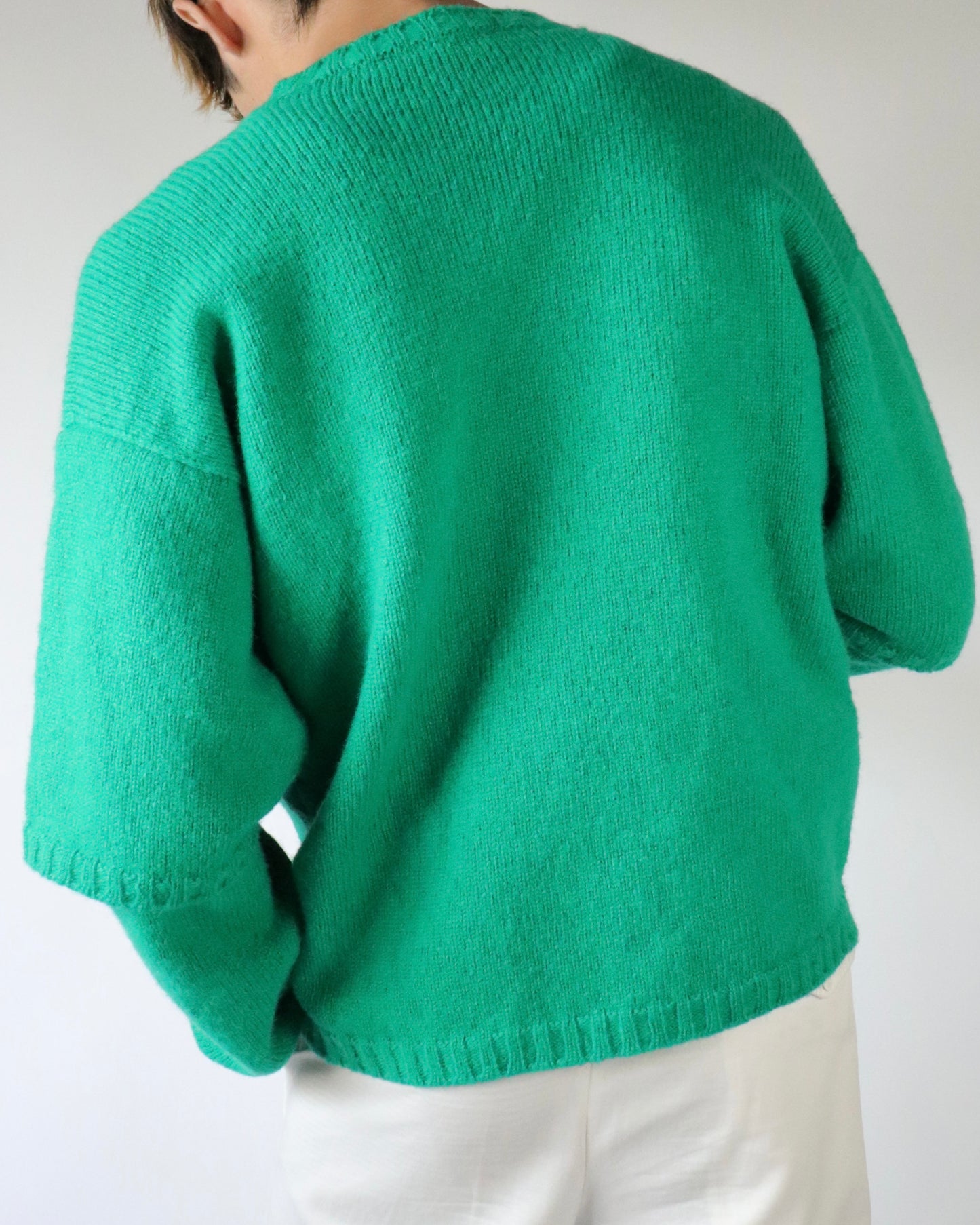 E RT N°49 Shetland double-sleeved overcrewneck