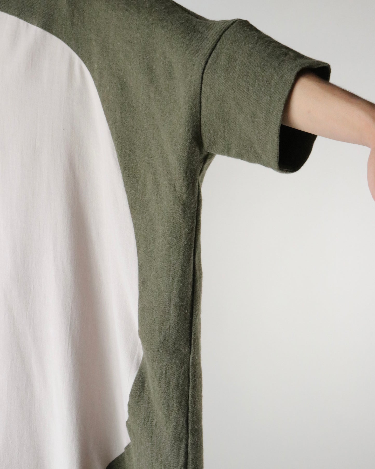 Linen wool and Cotton cashmer □○ dress