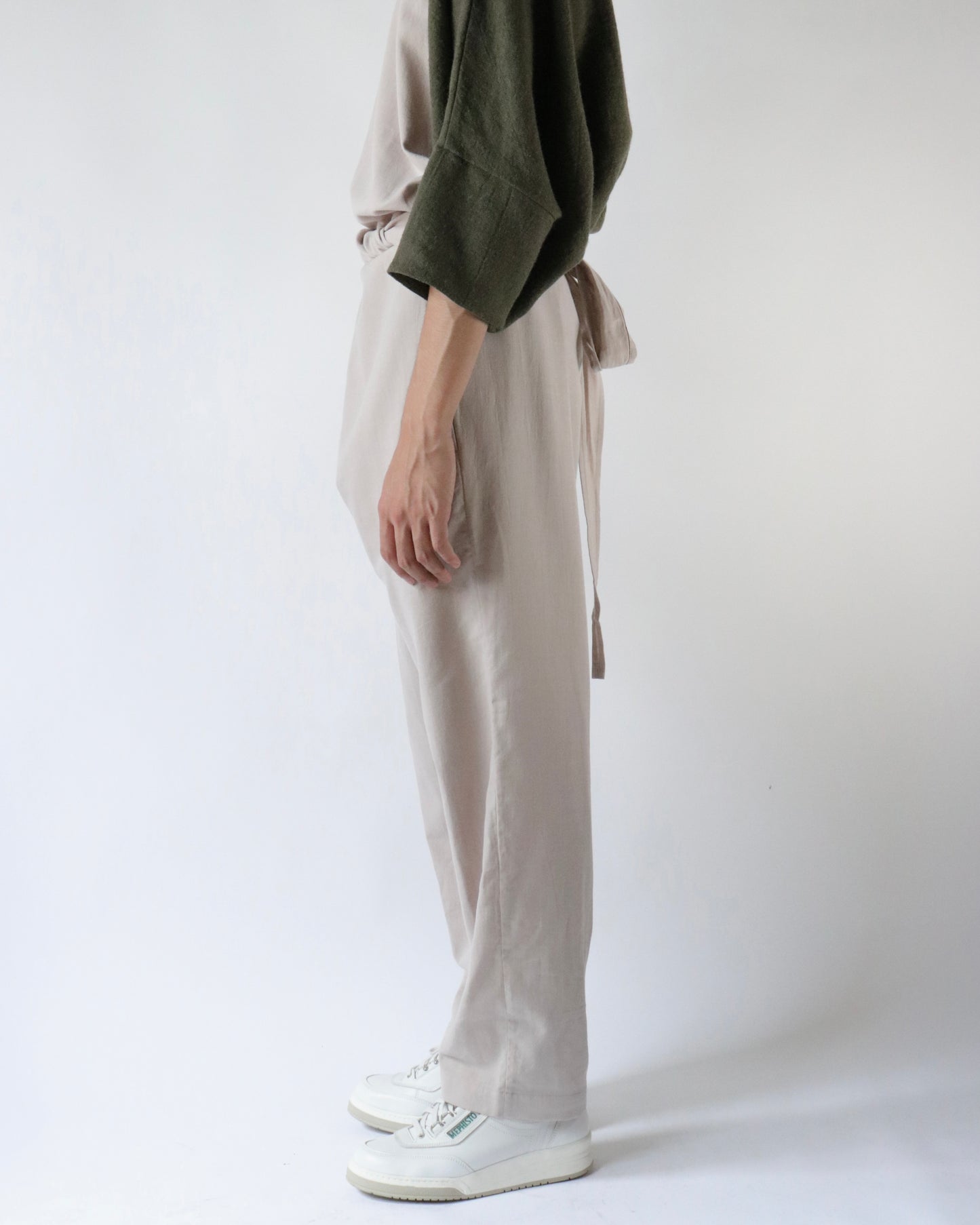 Cotton Cashmere Wrapped Pants