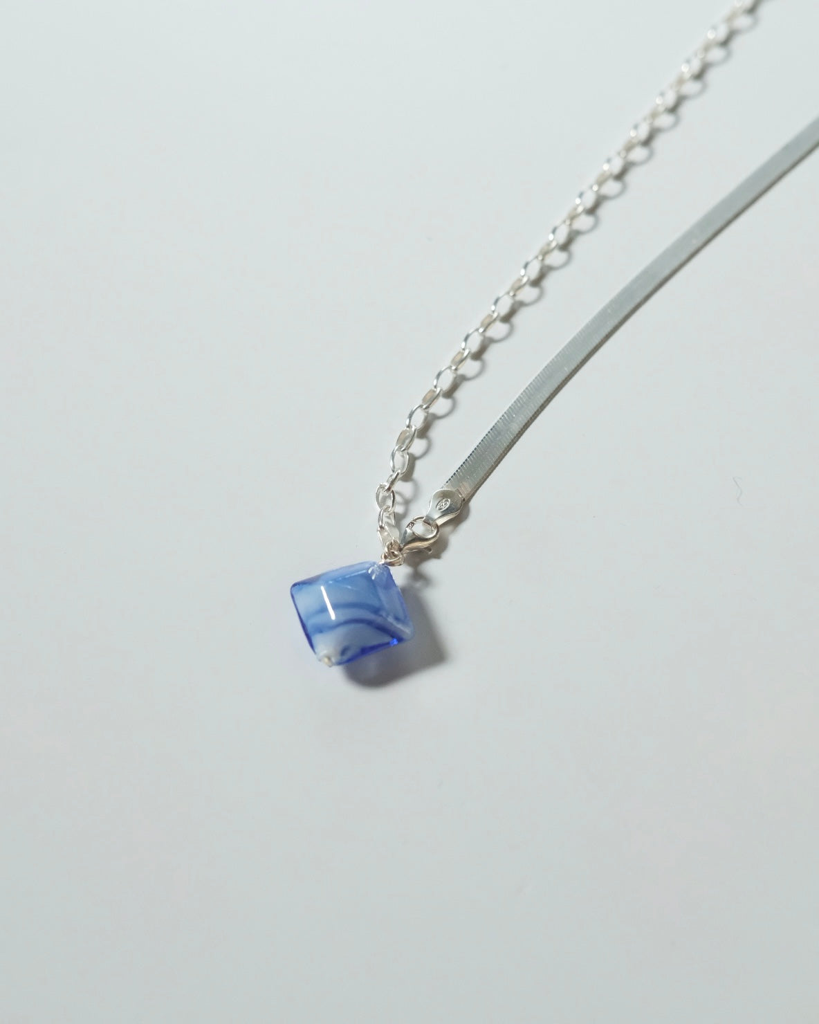 High on Hope Alta Necklace Blue Murano Glass