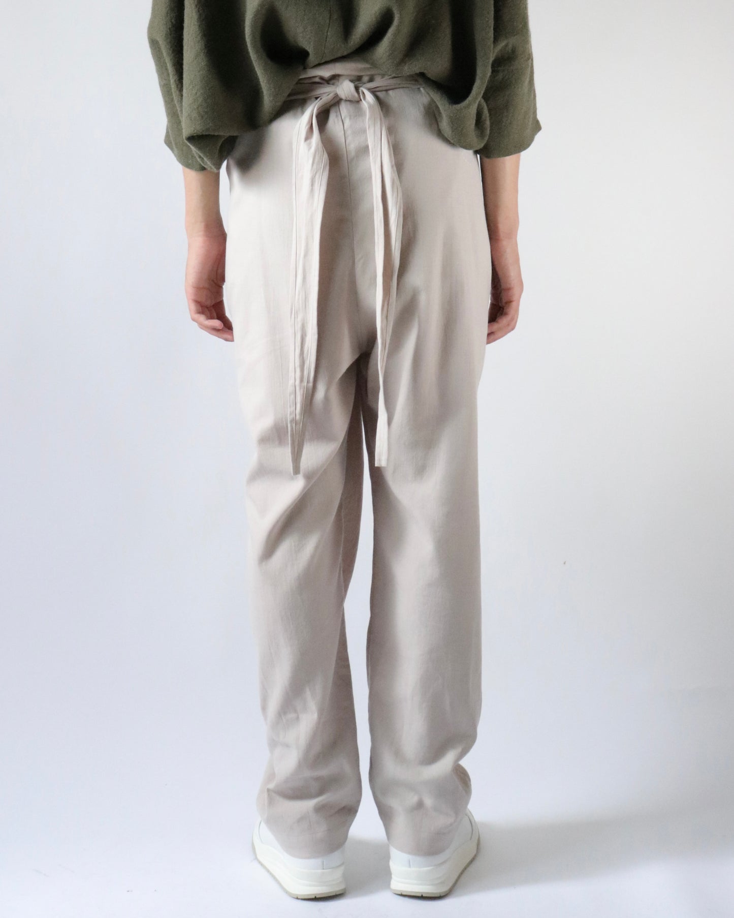 Cotton Cashmere Wrapped Pants