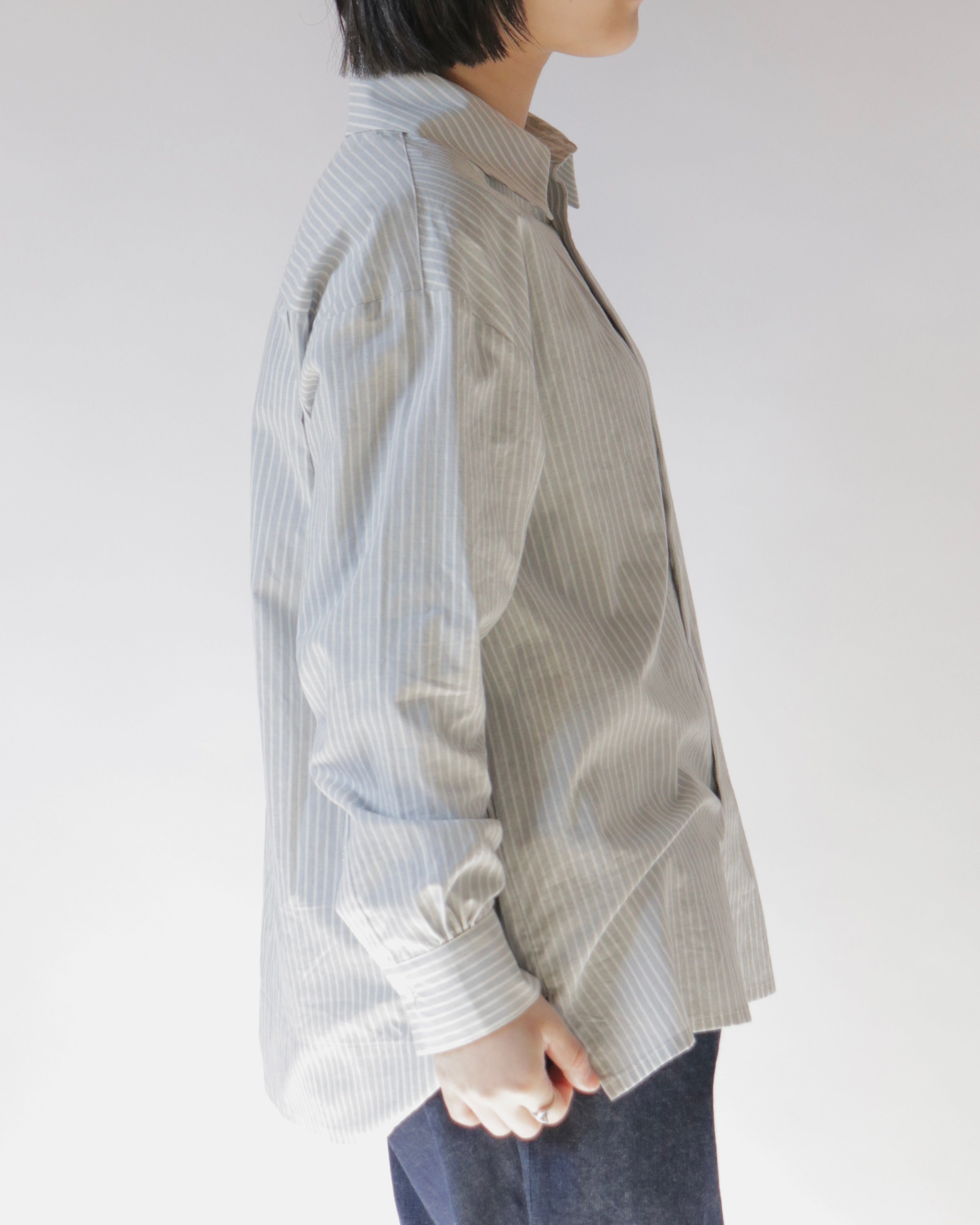 Organic cotton striped shirt