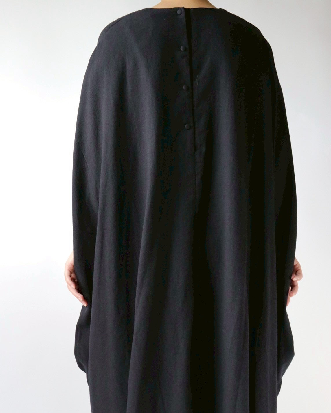 Cotton cashmere circle wrapped dress