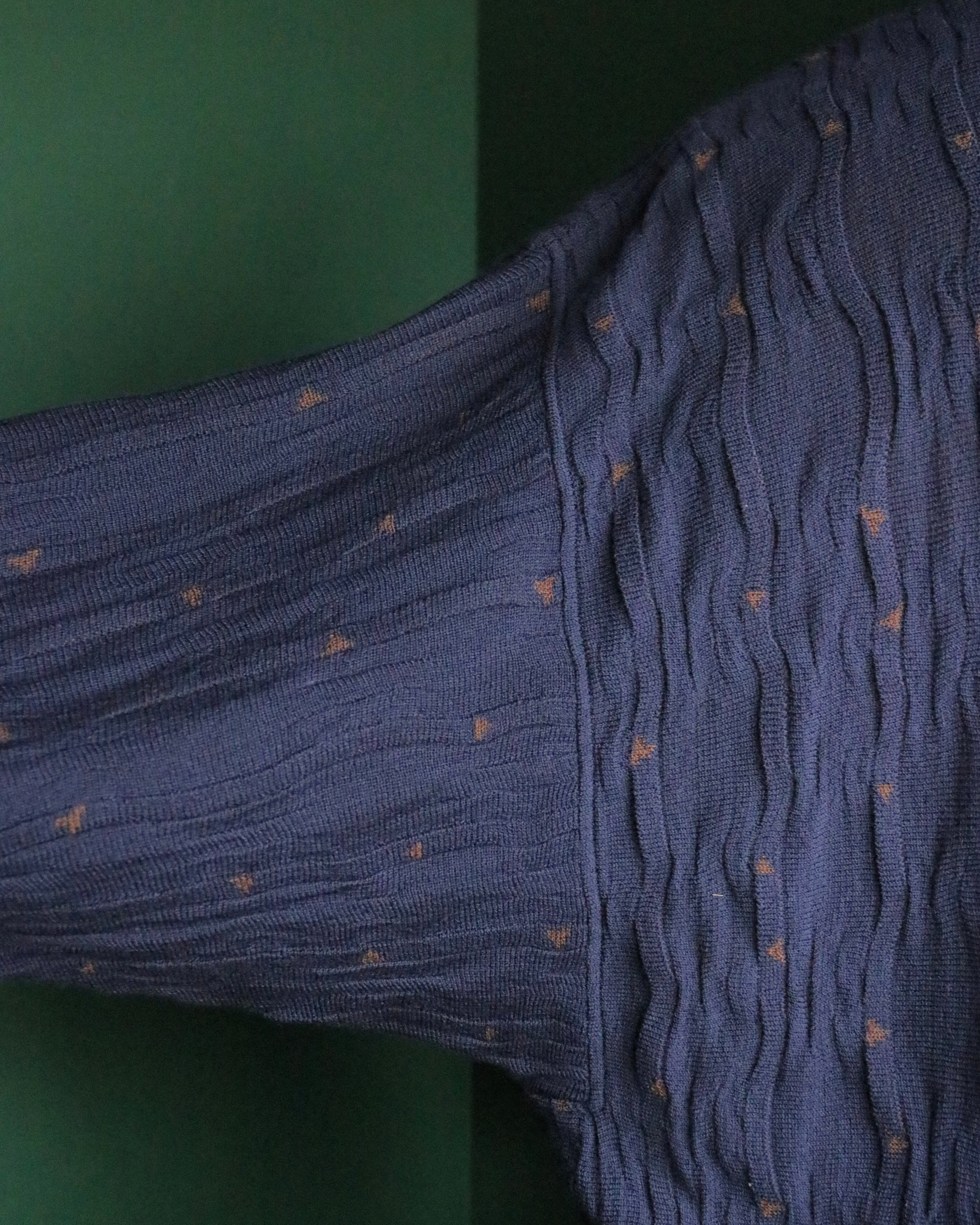80s Gianni Versace graphical pattern high gauge knit