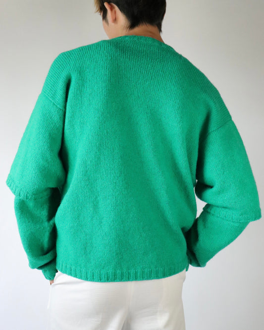 E RT N°49 Shetland double-sleeved overcrewneck