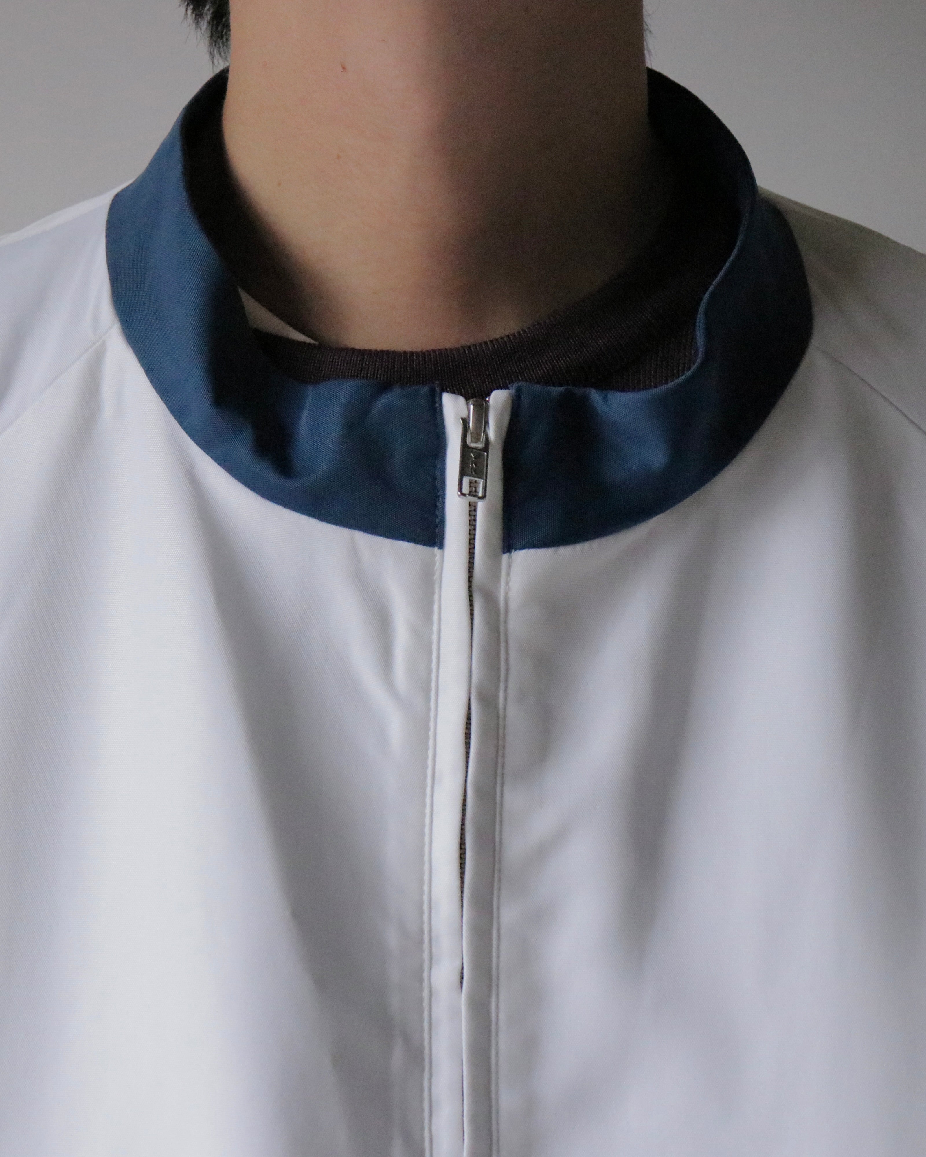 OVERSIZED CONTRAST-COLLAR JACKET