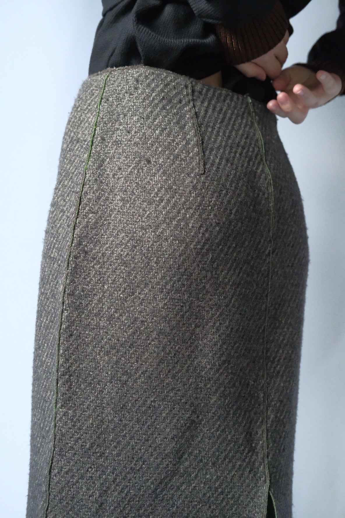 KRIZIA POI  Wool cocoon skirt