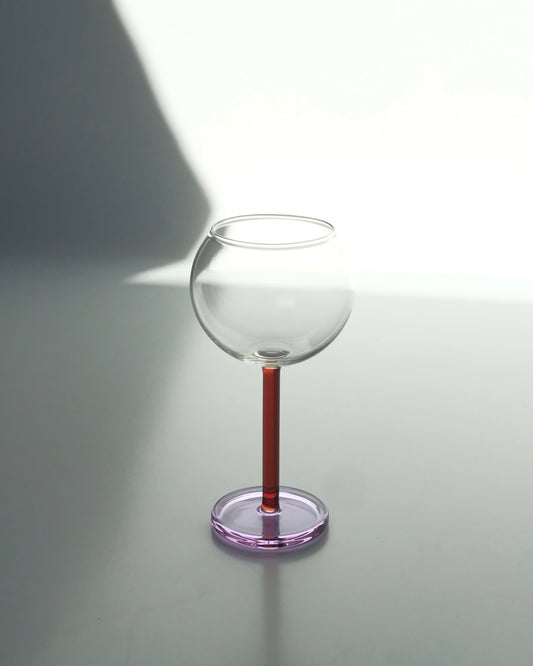 BILBOQUET WINE GLASS / Amber & Lilac