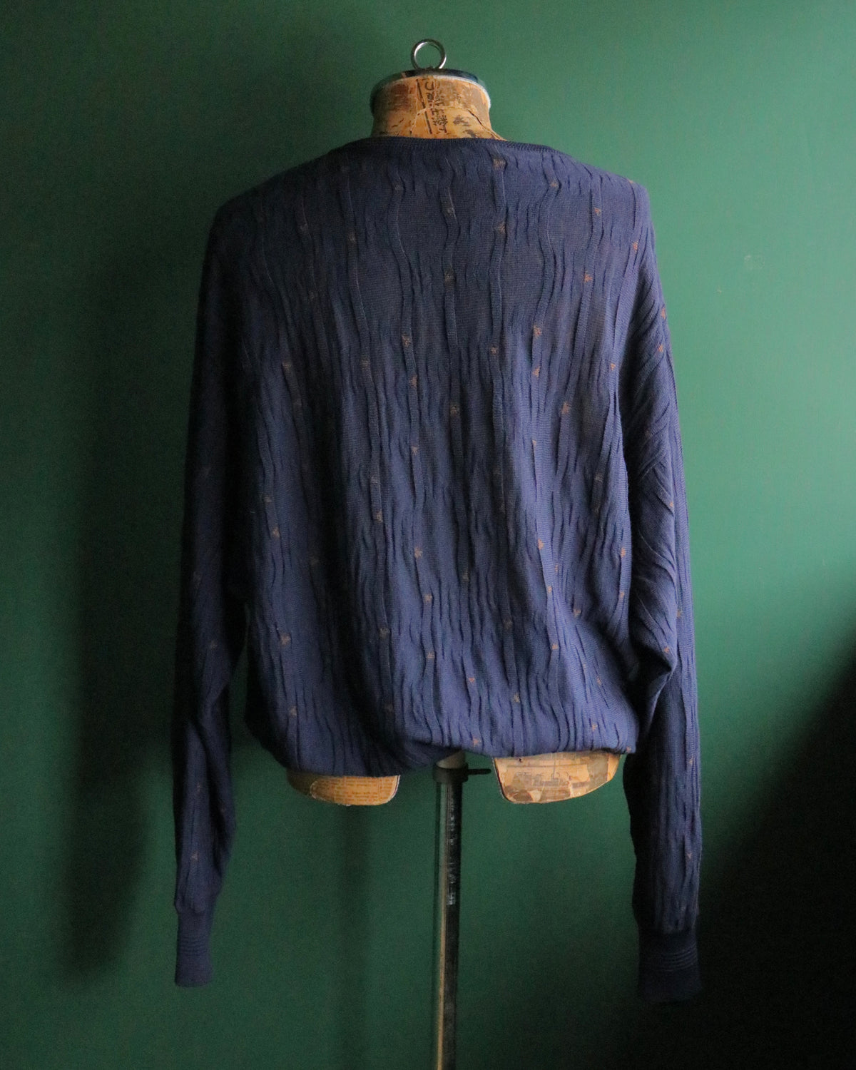 80s Gianni Versace graphical pattern high gauge knit