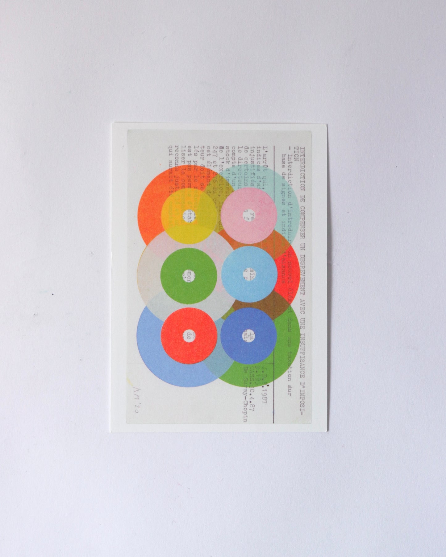 Karel Martens 12 Postcards Set