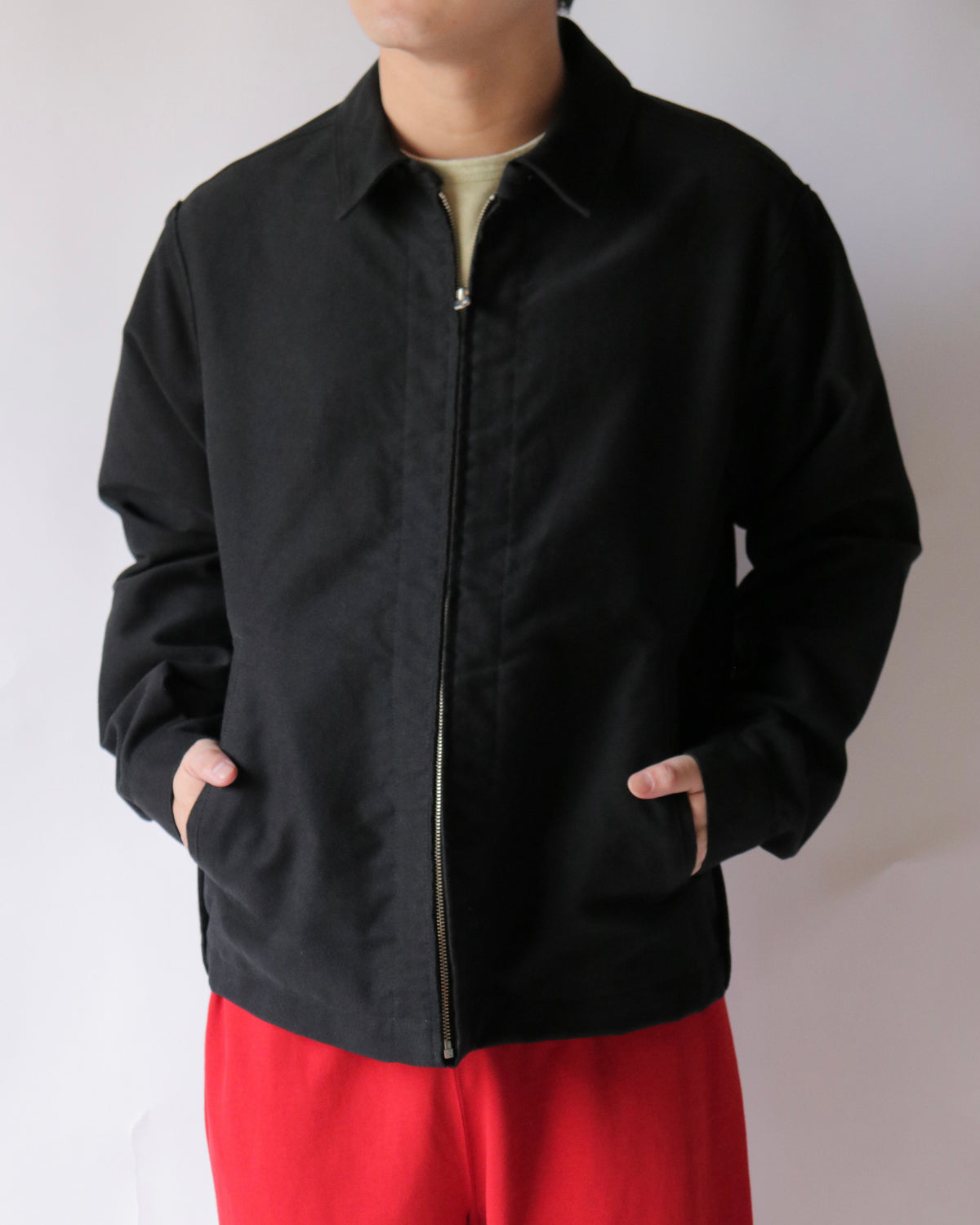 well / moleskin jacket black