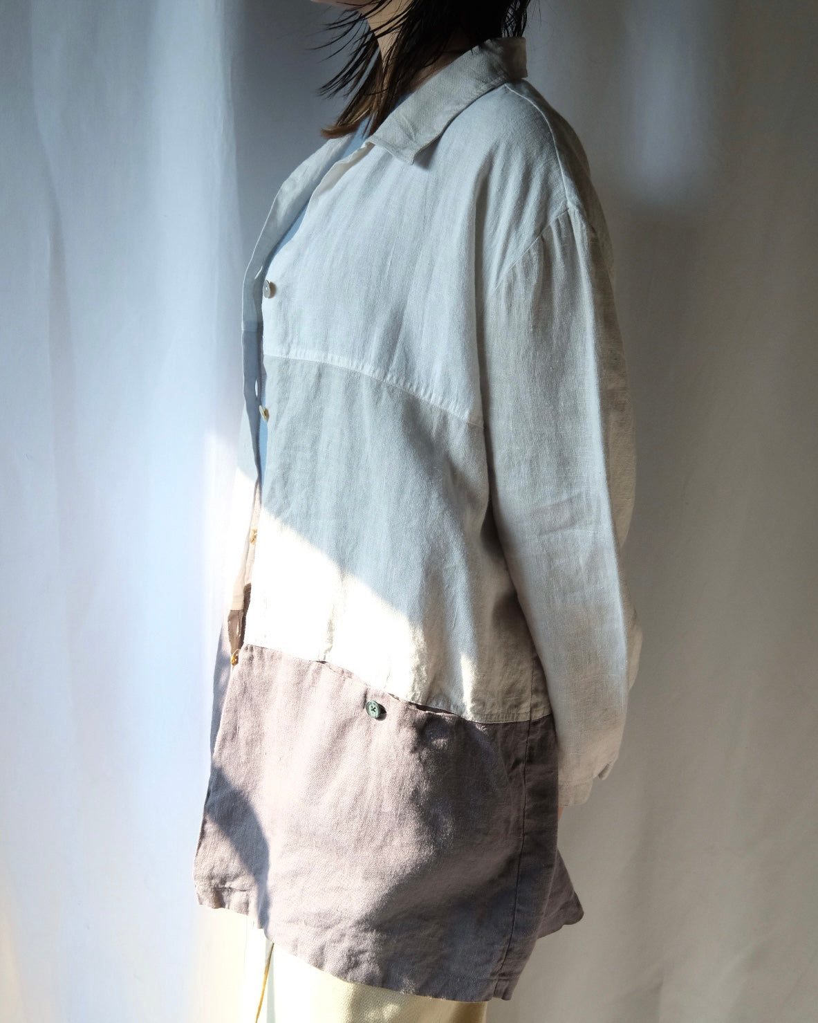 Euro linen three panel jacket