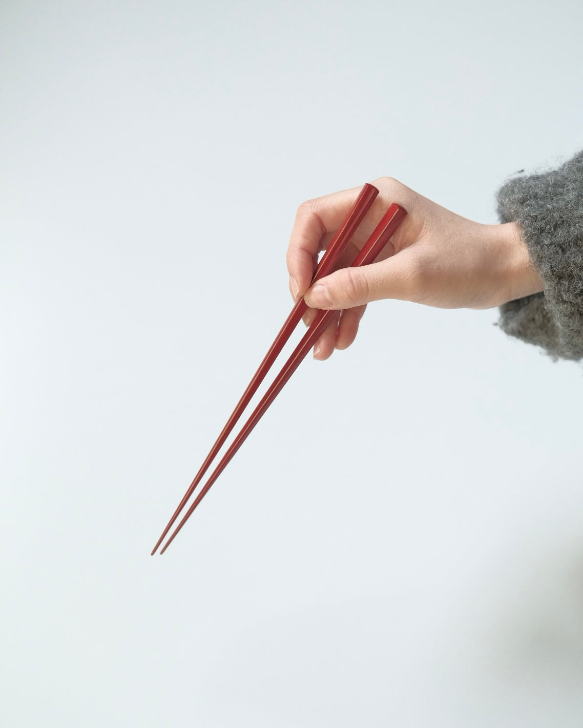 CHOPSTICKS SQUARE (LACQUERED 漆塗) [RED]