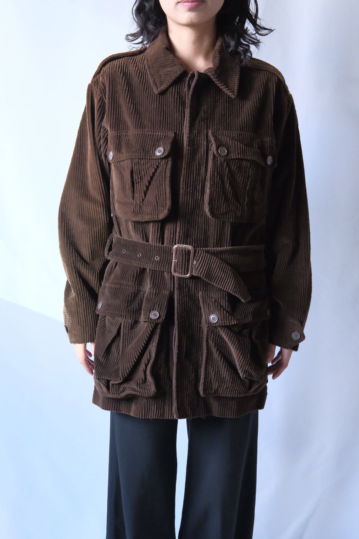 SAINT LAURENT rive gauche Coduroy Safari jacket