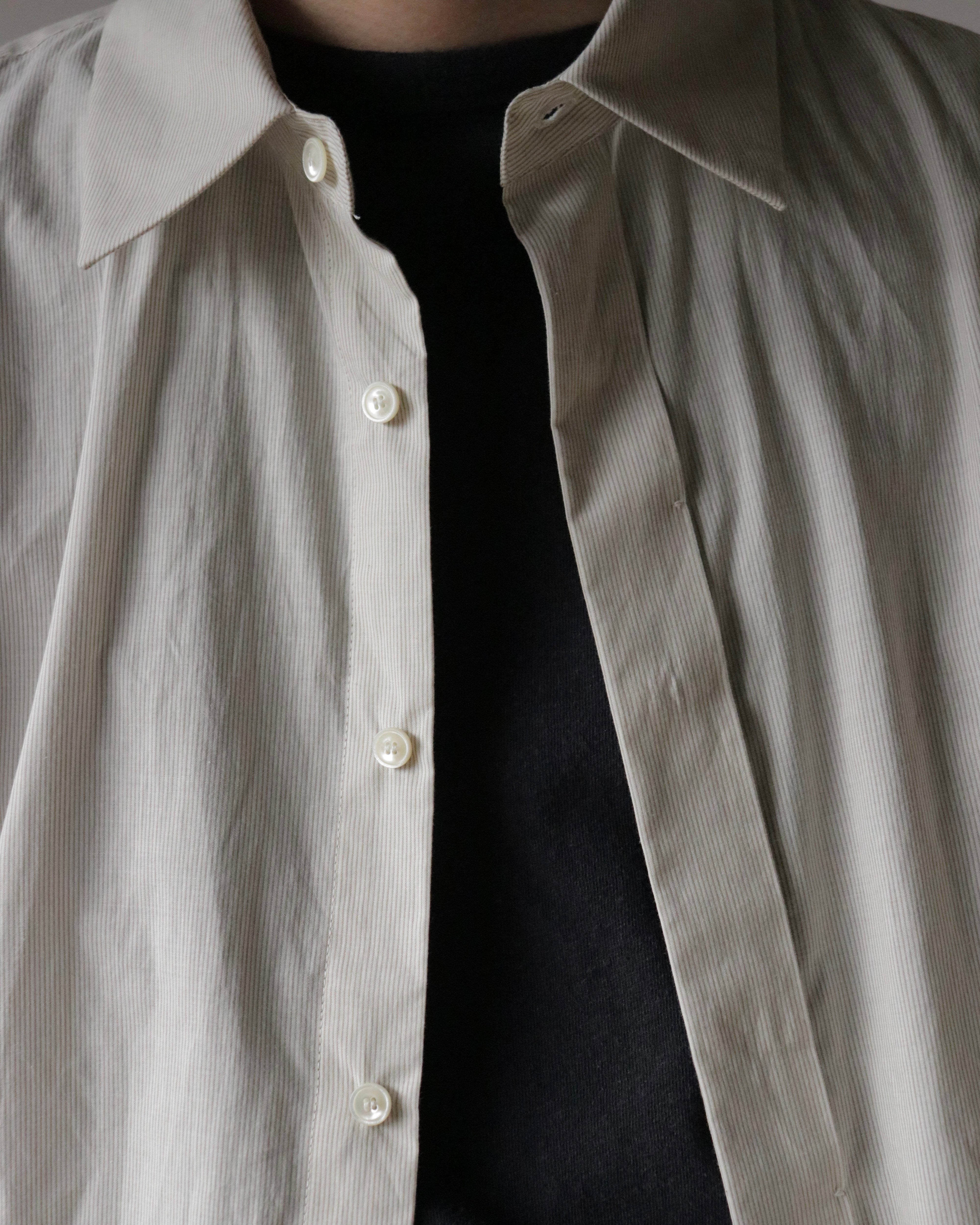 Organic cotton striped shirt