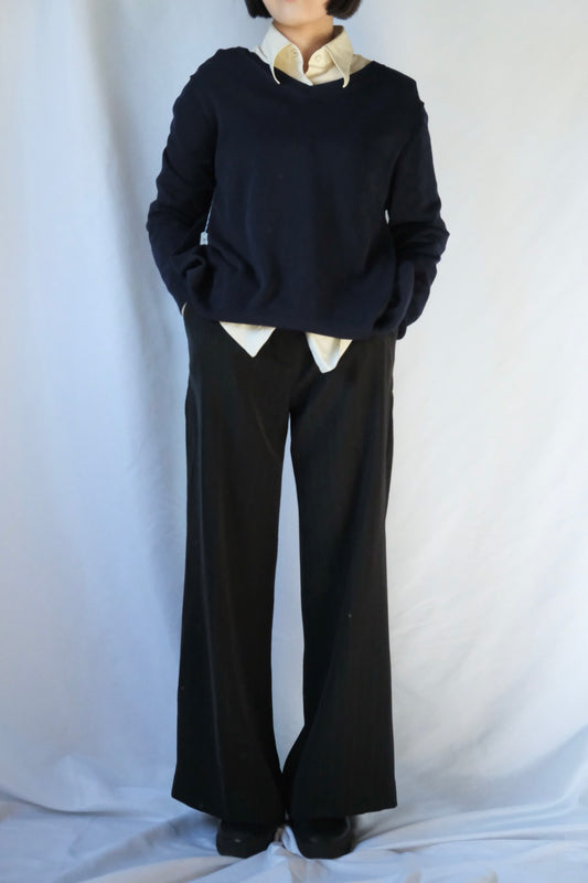 90s EMPORIO ARMANI Pin-Stripe Wide Slacks