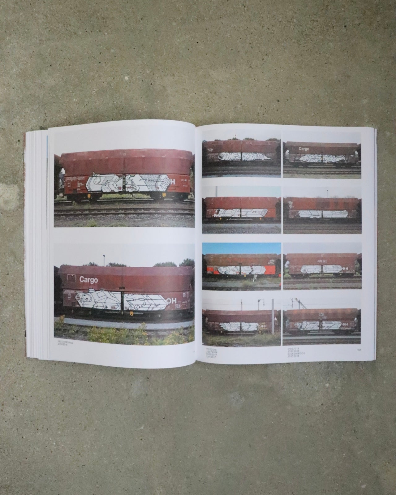 Boris Tellegen: 121/183, 761 photos of red-brown steel freight wagons with a painting on the side