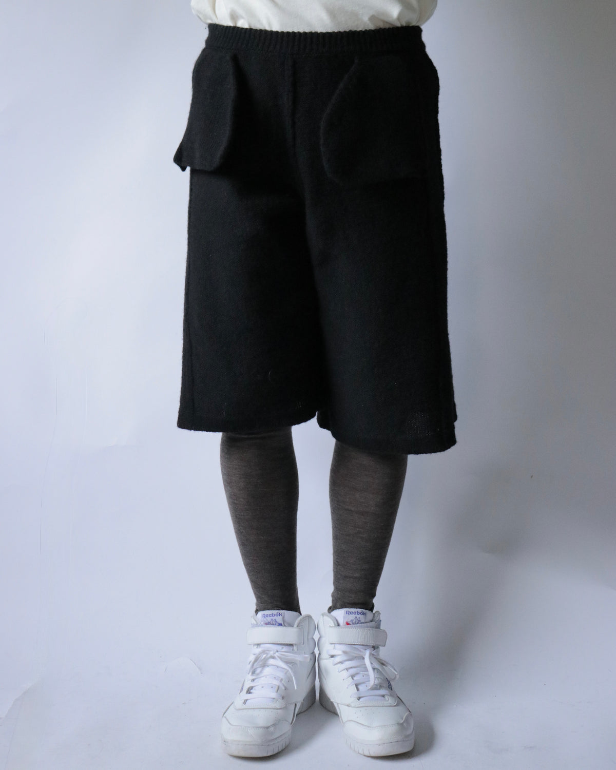 E RT / Shetland Short Sweat Pants (Exclusive) / Black