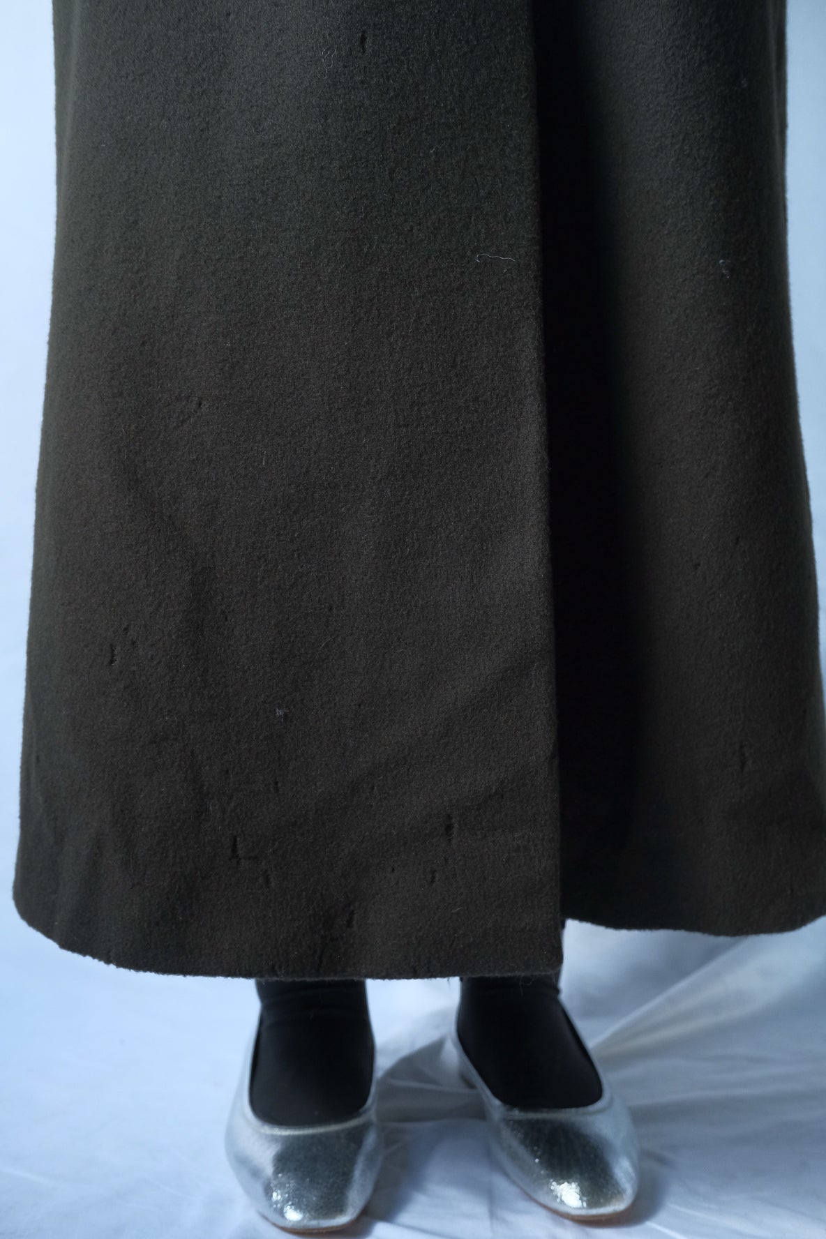 90s ANNE KLAIN Maxi wool coat