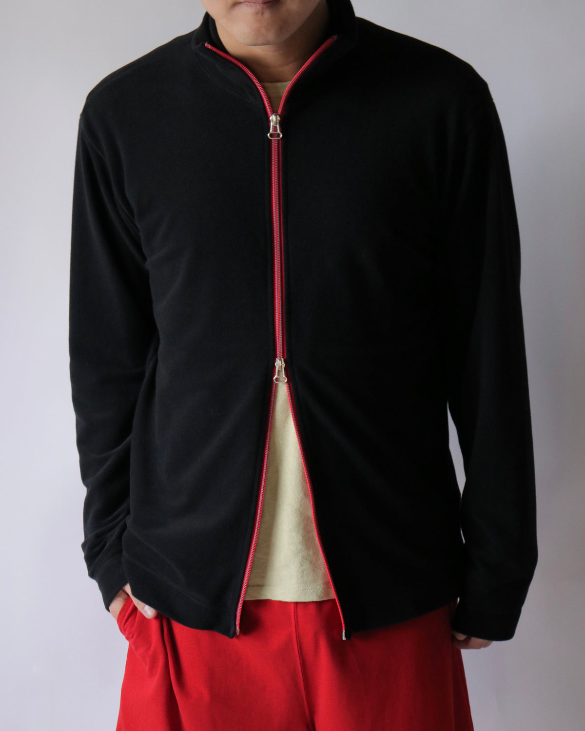 well / 2way open zip cardigan