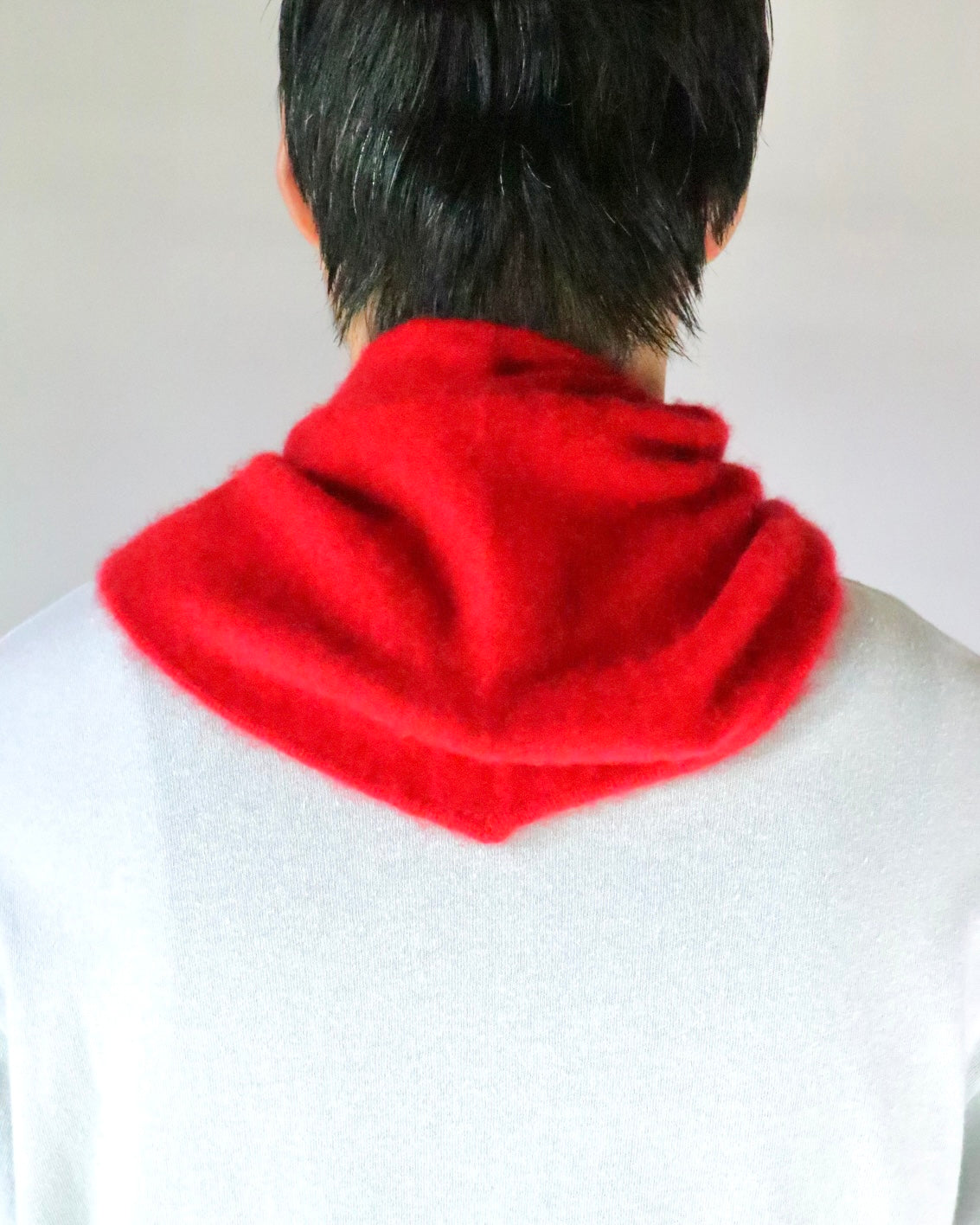 TRIANGLE SCARF Dip-Dye/Red-Lila