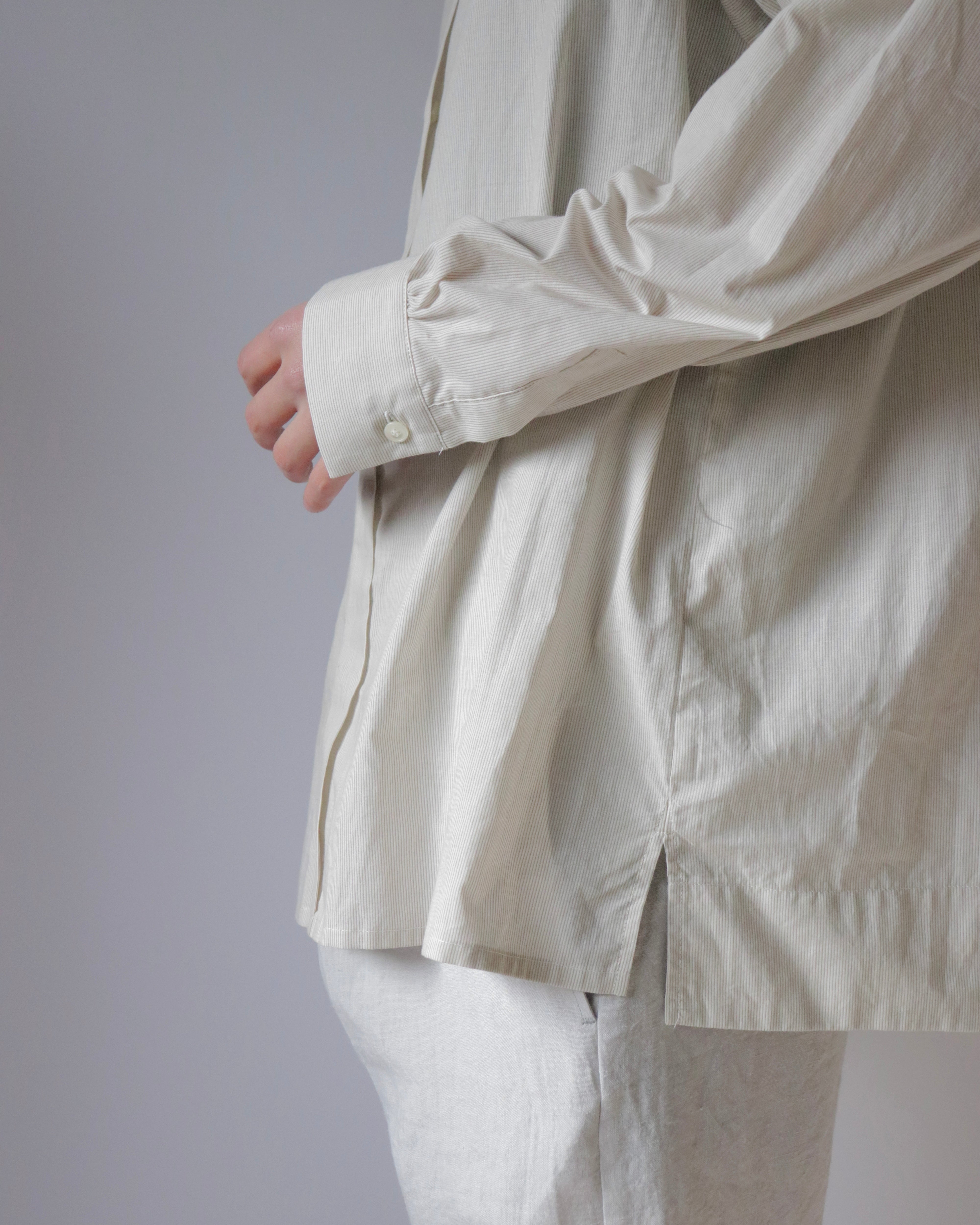 Organic cotton striped shirt