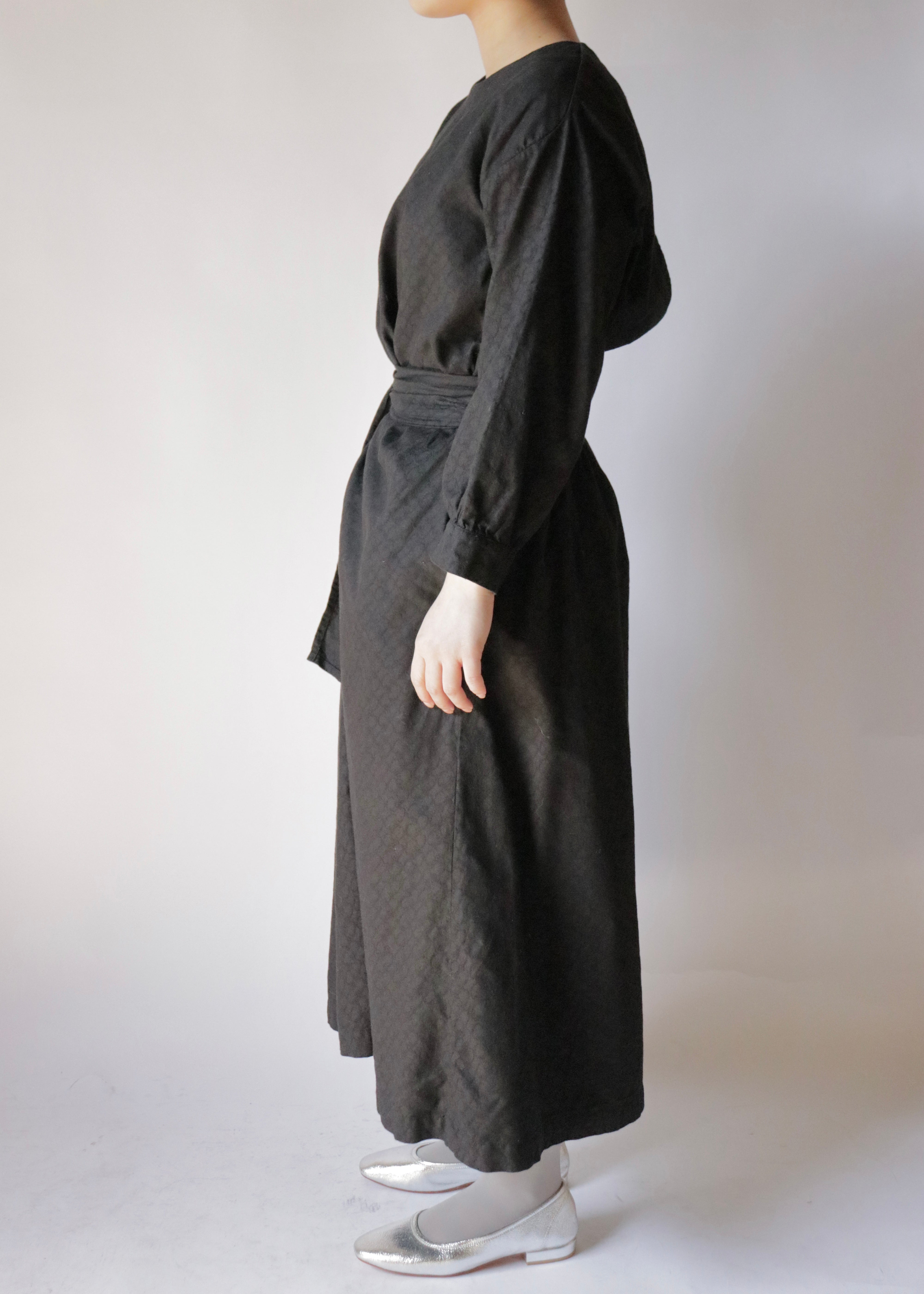 Cw monogram wrapped dress