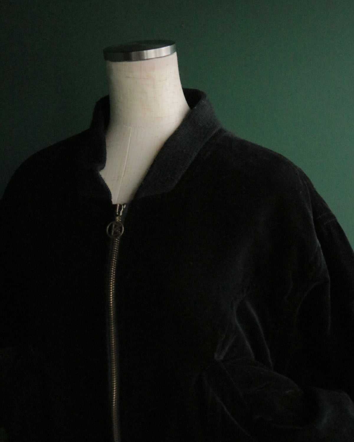 90s benetton velvet bomber jacket
