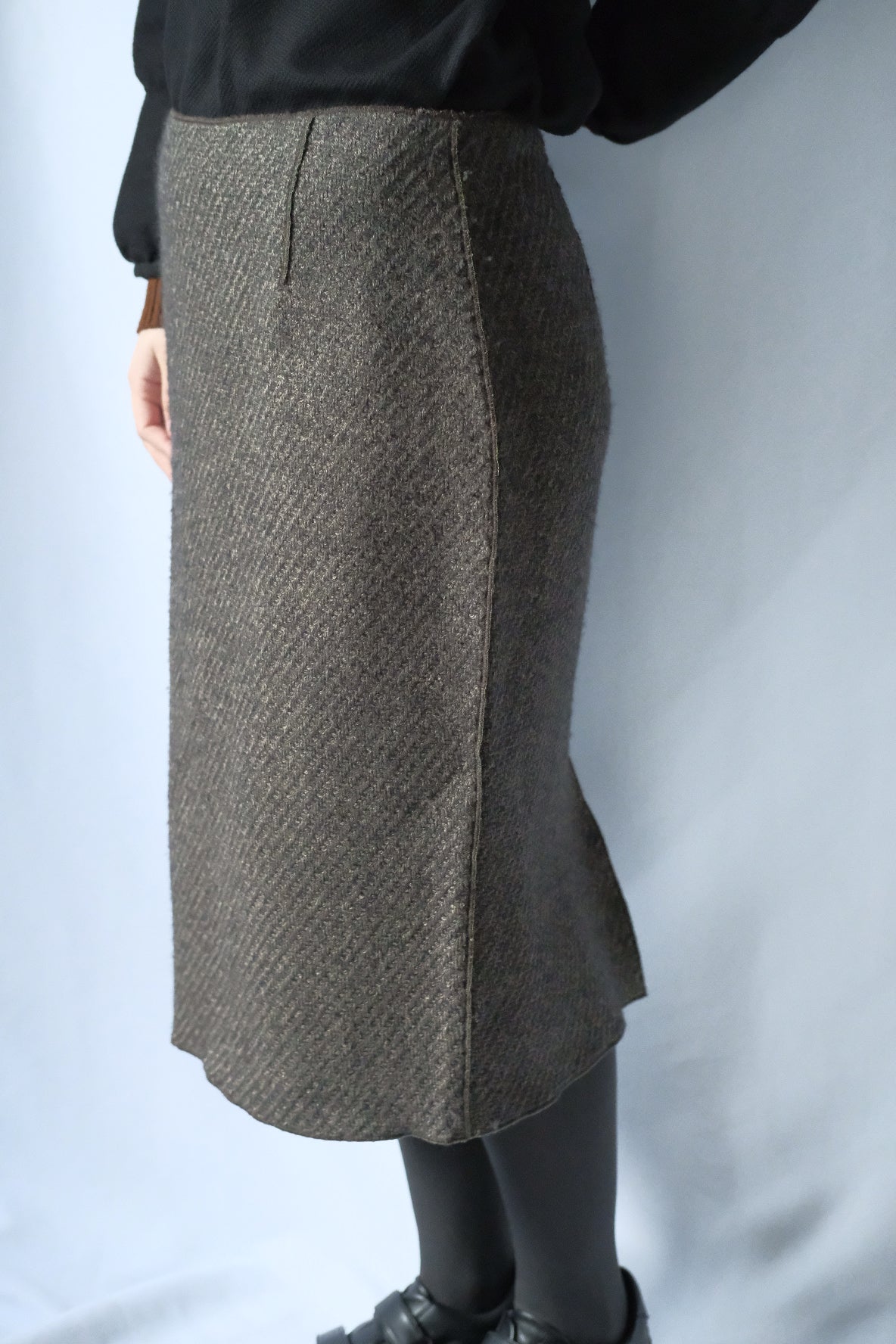 KRIZIA POI  Wool cocoon skirt