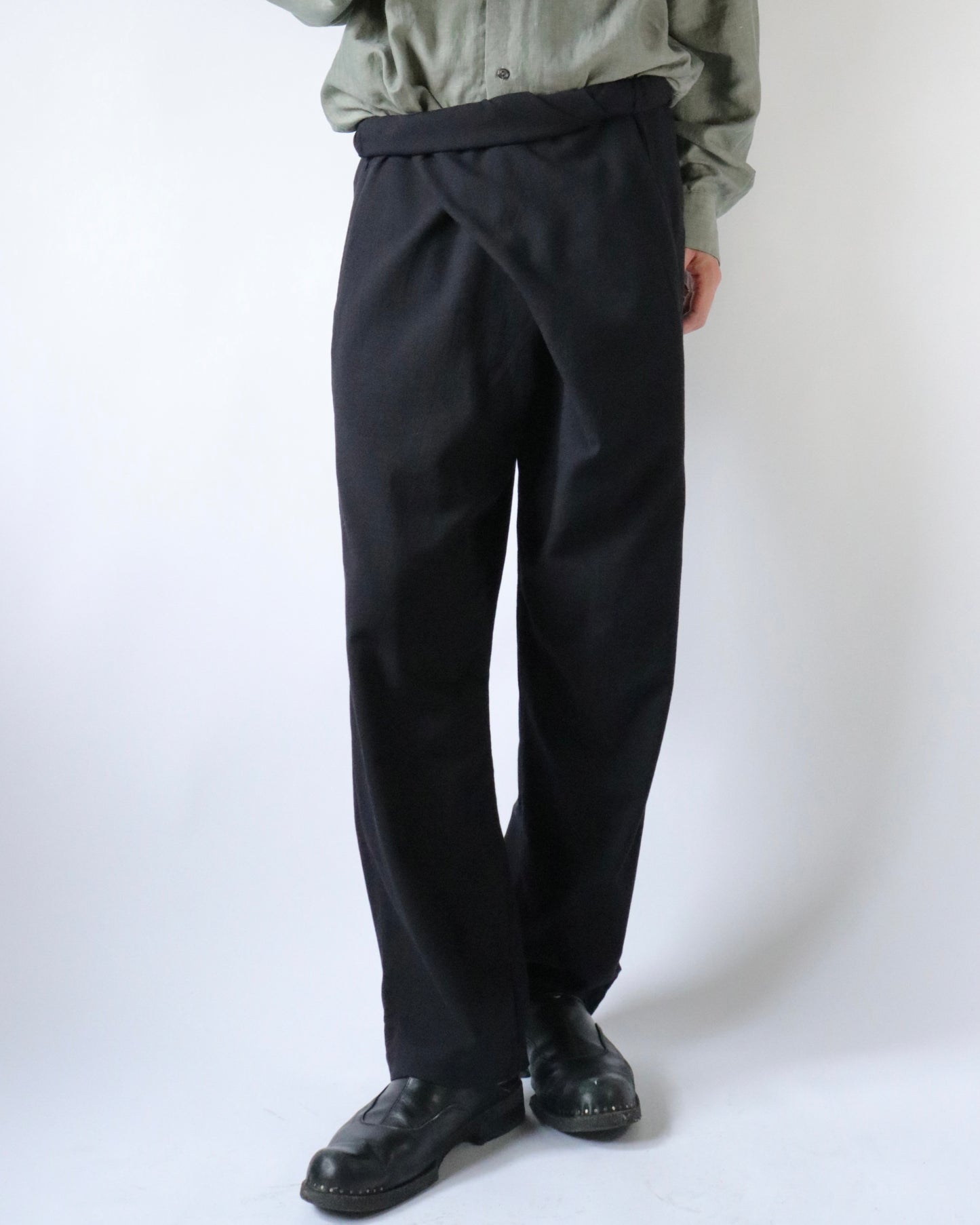 Cotton Cashmere Wrapped Pants