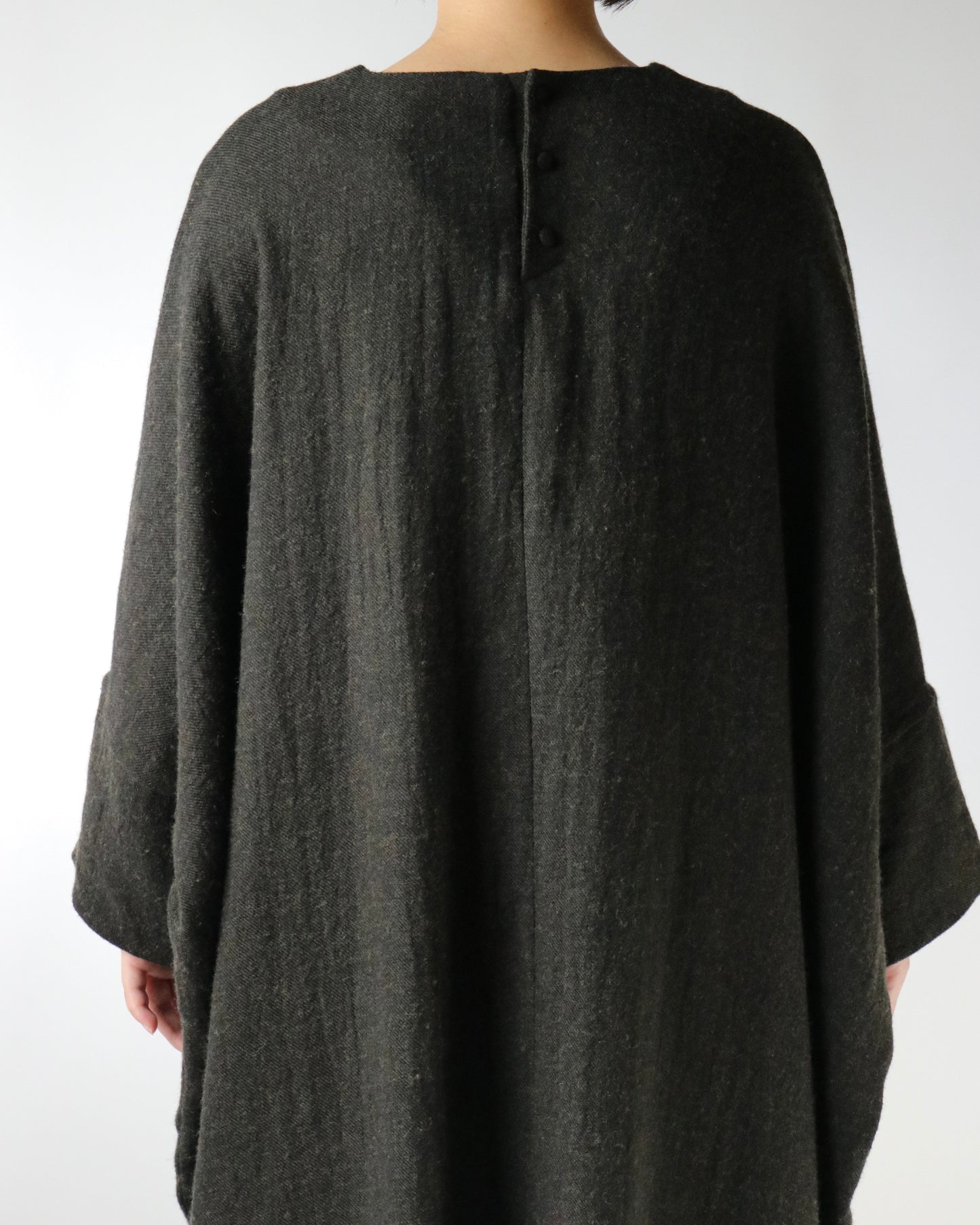 Linen wool and Cotton cashmer □○ dress