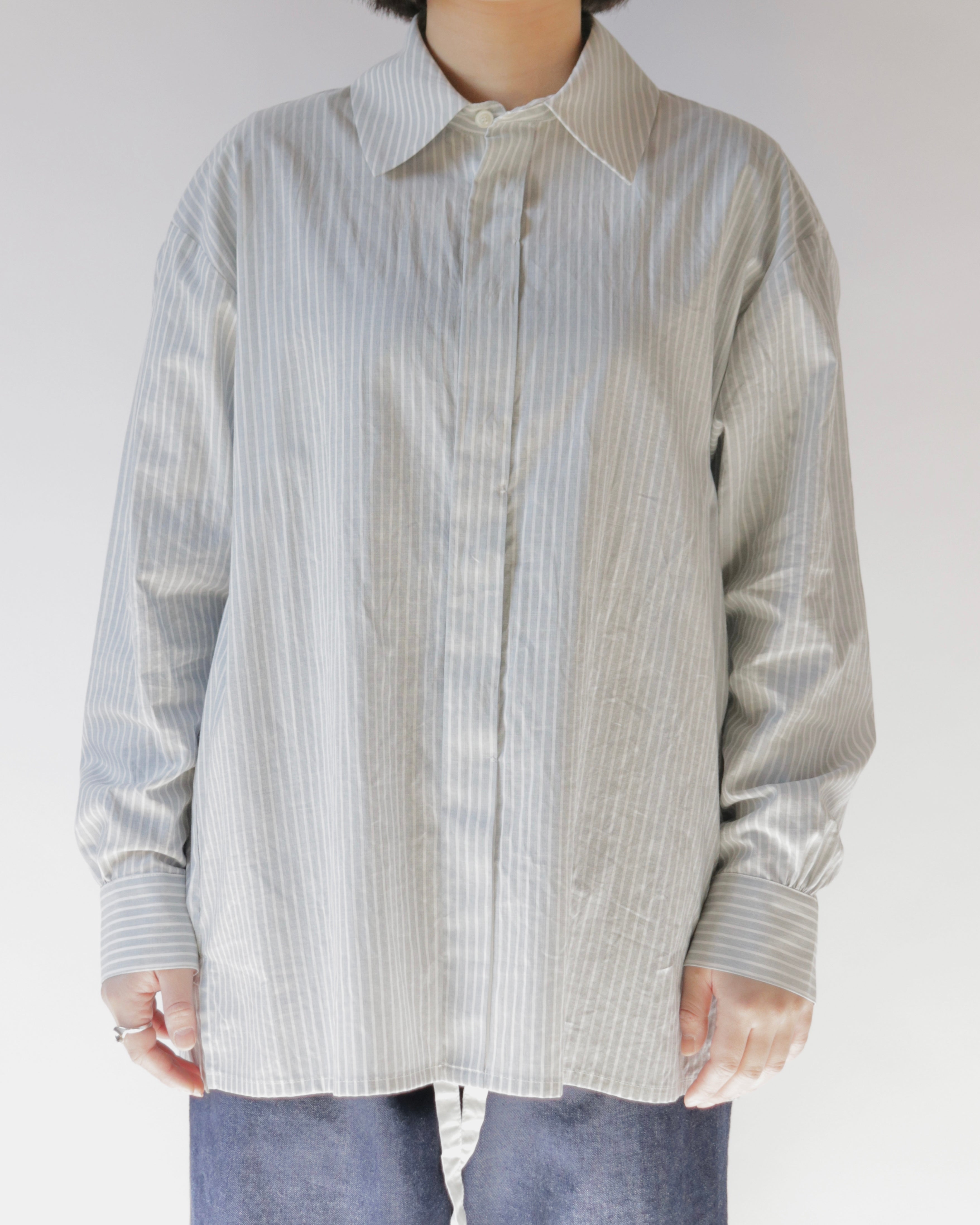 Organic cotton striped shirt