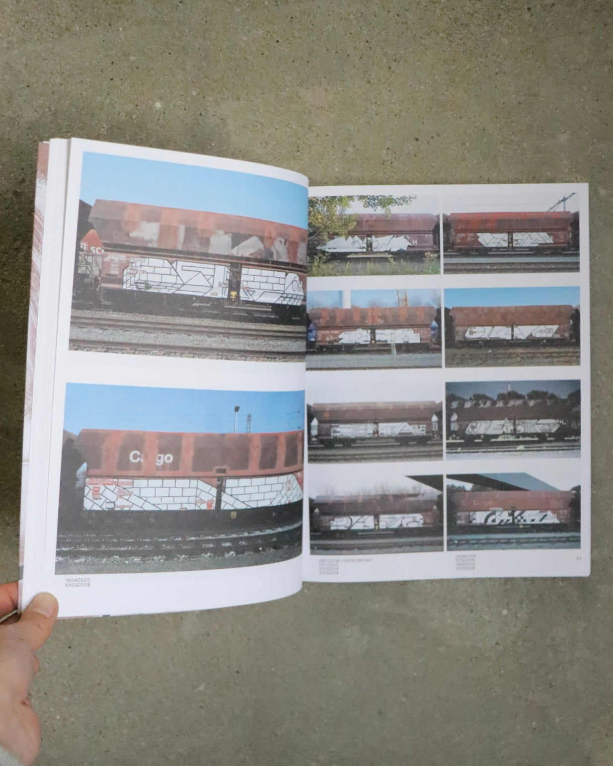 Boris Tellegen: 121/183, 761 photos of red-brown steel freight wagons with a painting on the side