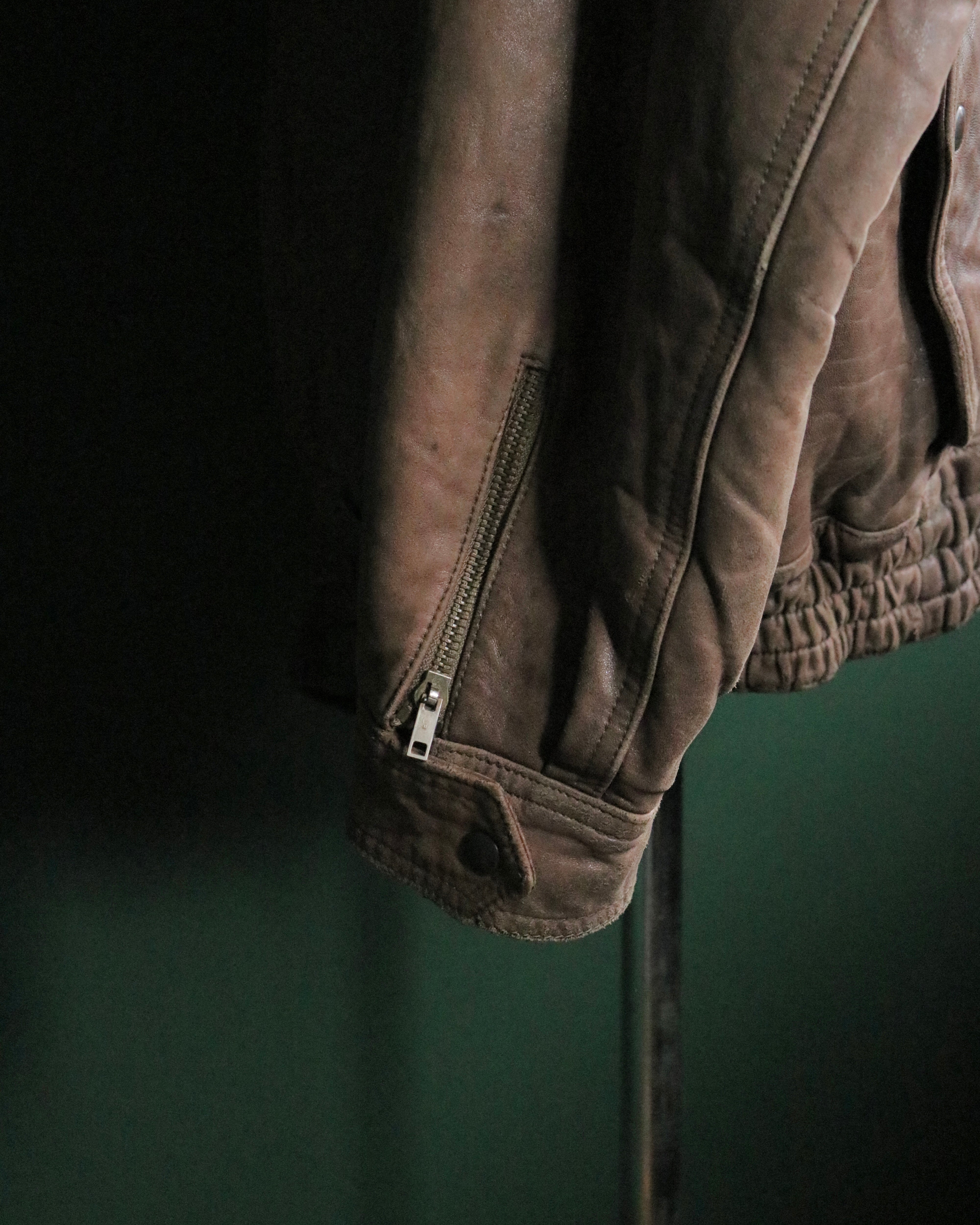 80s GIORGIO ARMANI leather flight jacket