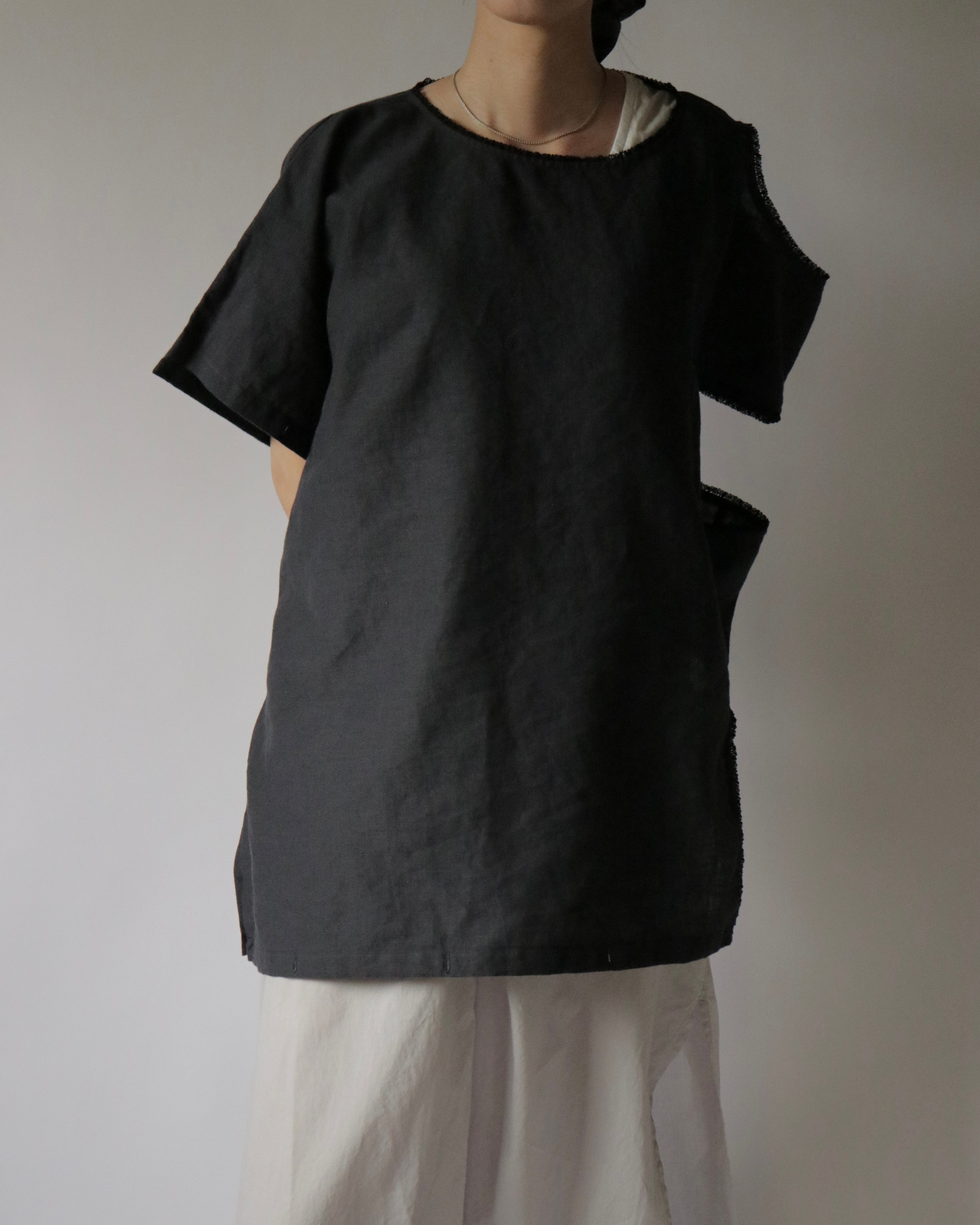 Lyung-down nightwear dress
