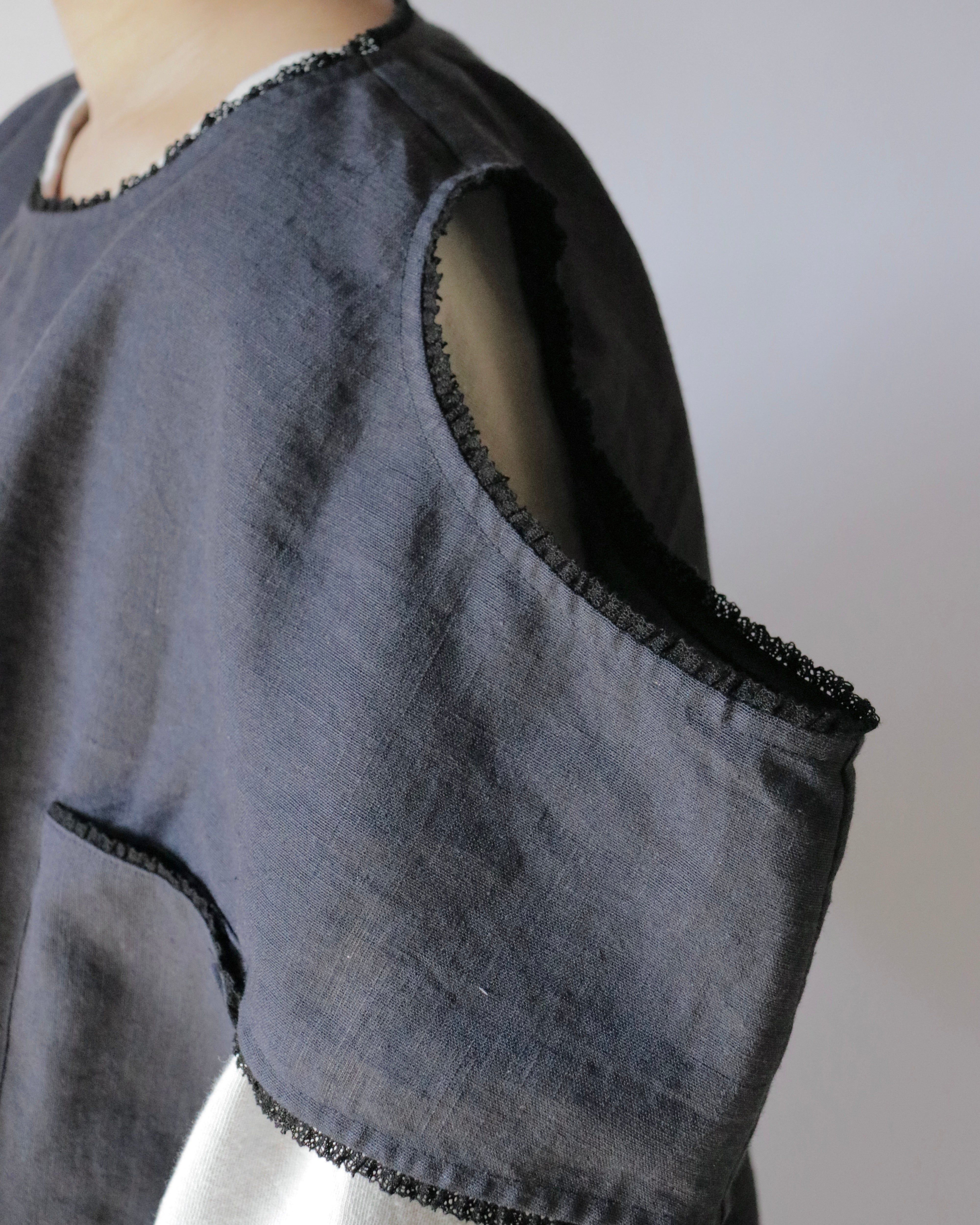 Lyung-down nightwear dress