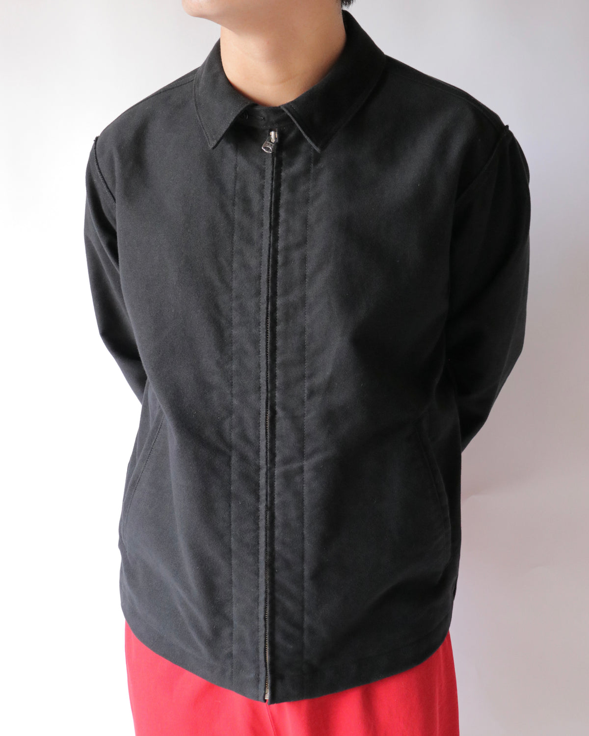 well / moleskin jacket black