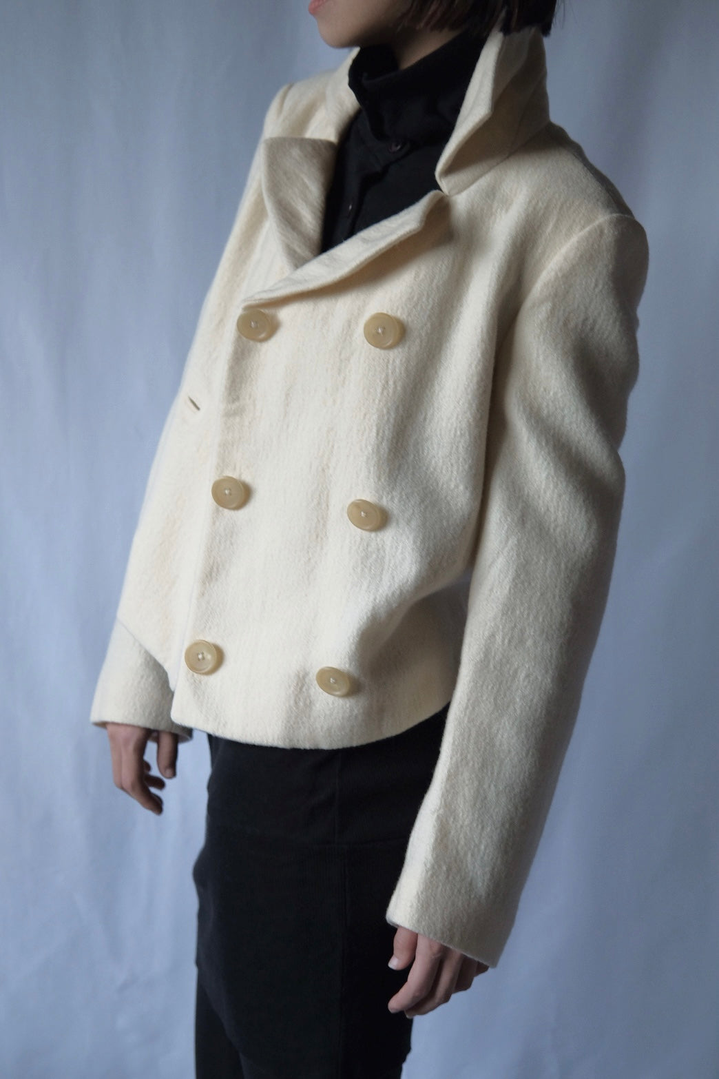 MENICHETTI Double-breasted wool jacket