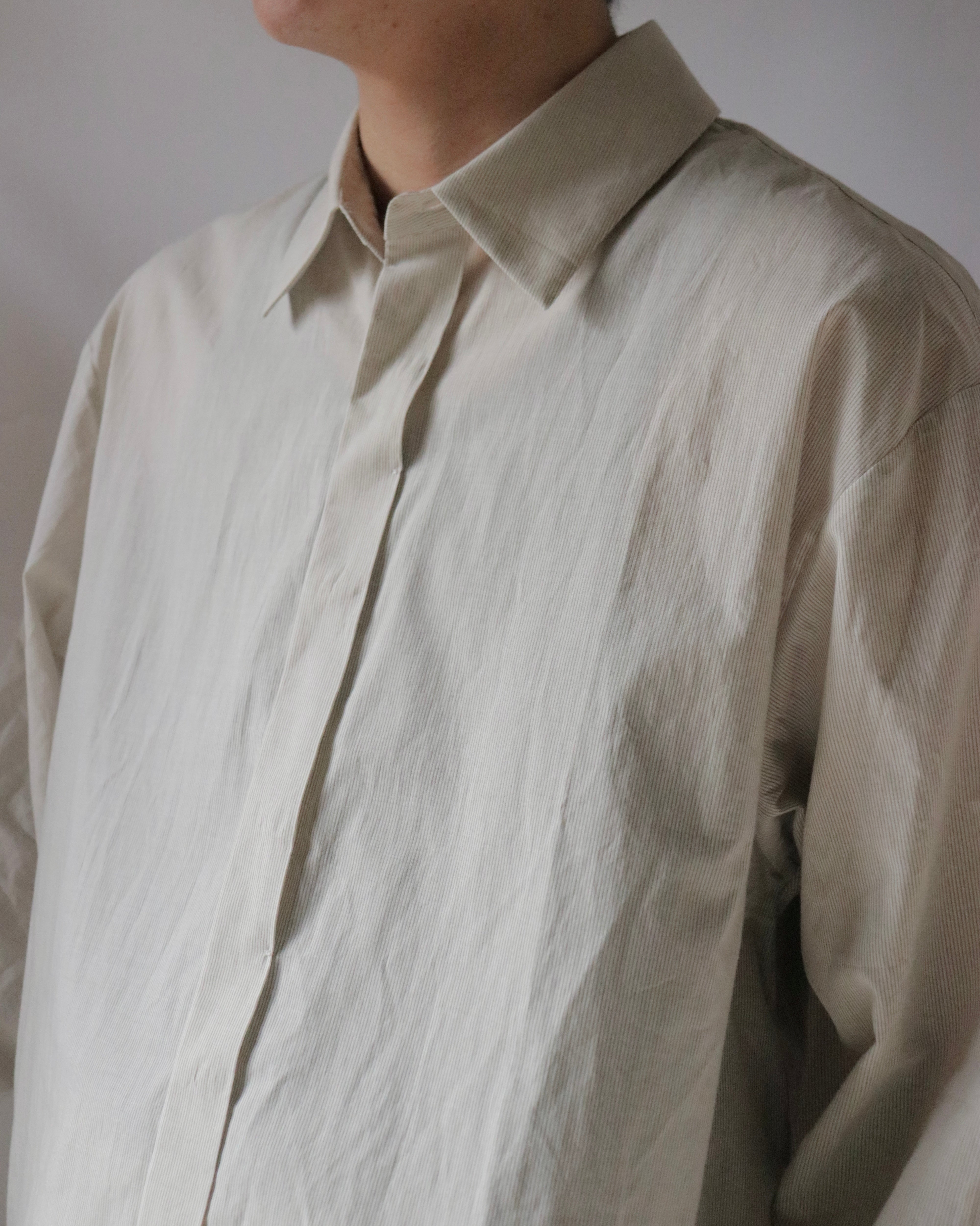 Organic cotton striped shirt