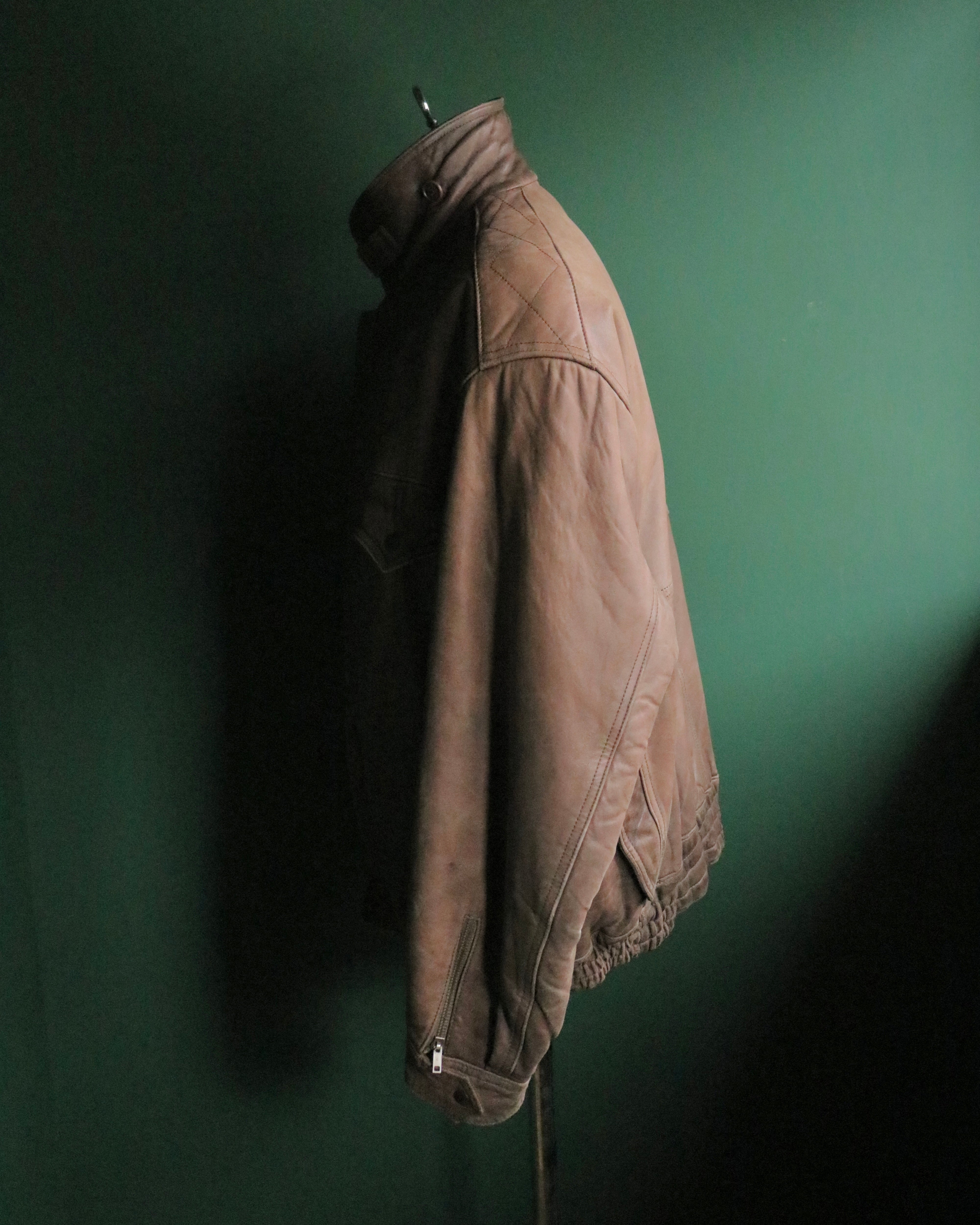 80s GIORGIO ARMANI leather flight jacket