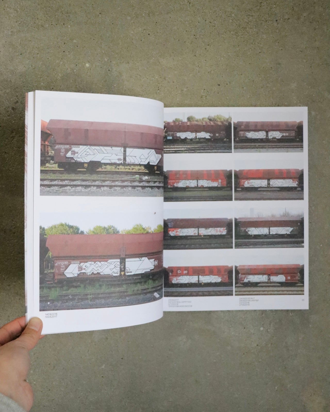 Boris Tellegen: 121/183, 761 photos of red-brown steel freight wagons with a painting on the side