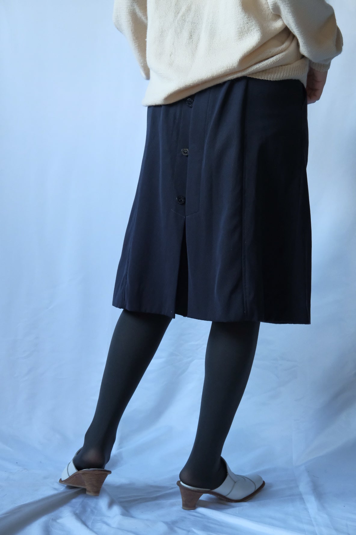 Italian wool layered shorts