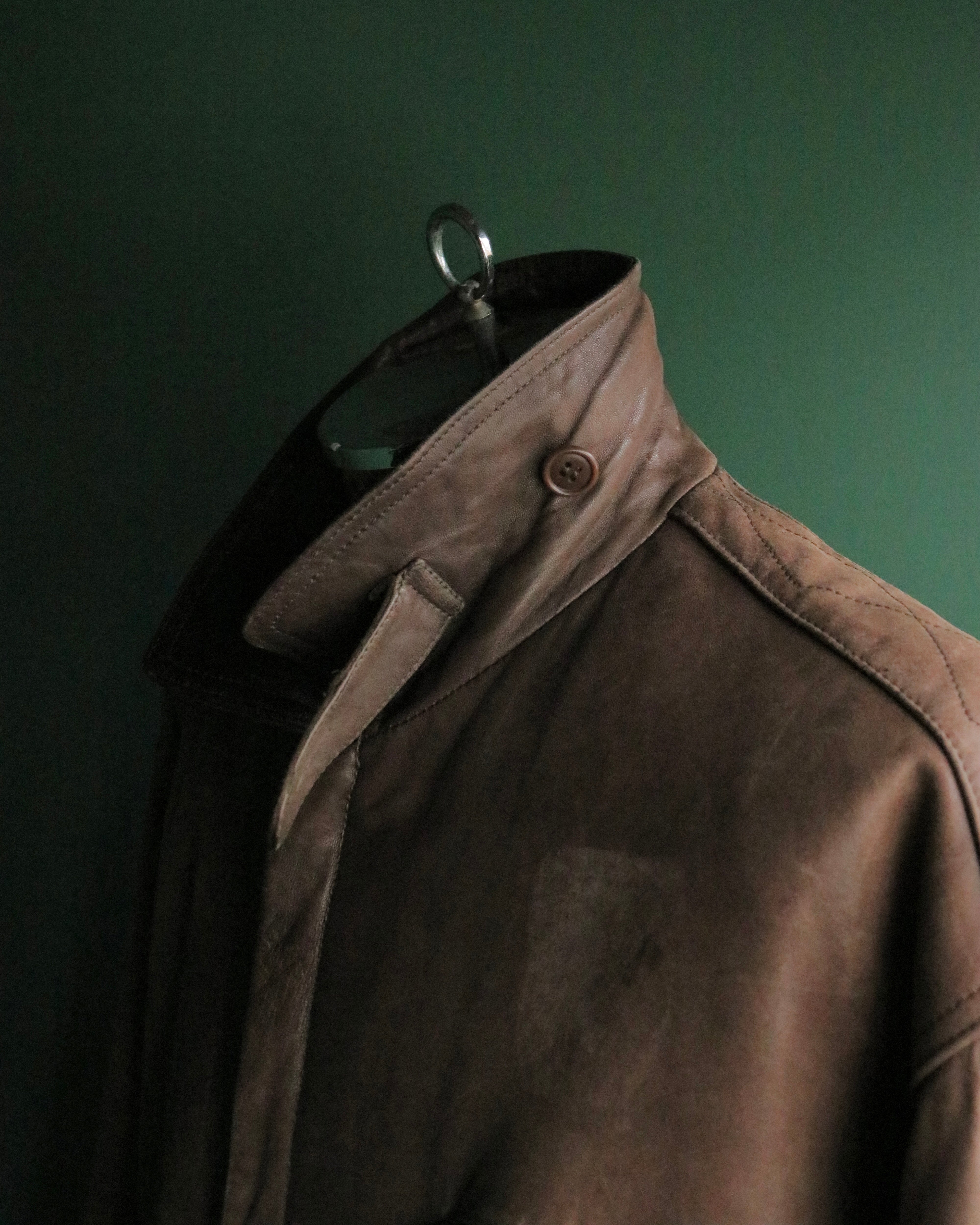 80s GIORGIO ARMANI leather flight jacket
