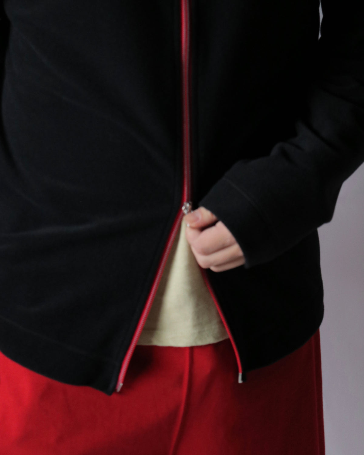 well / 2way open zip cardigan