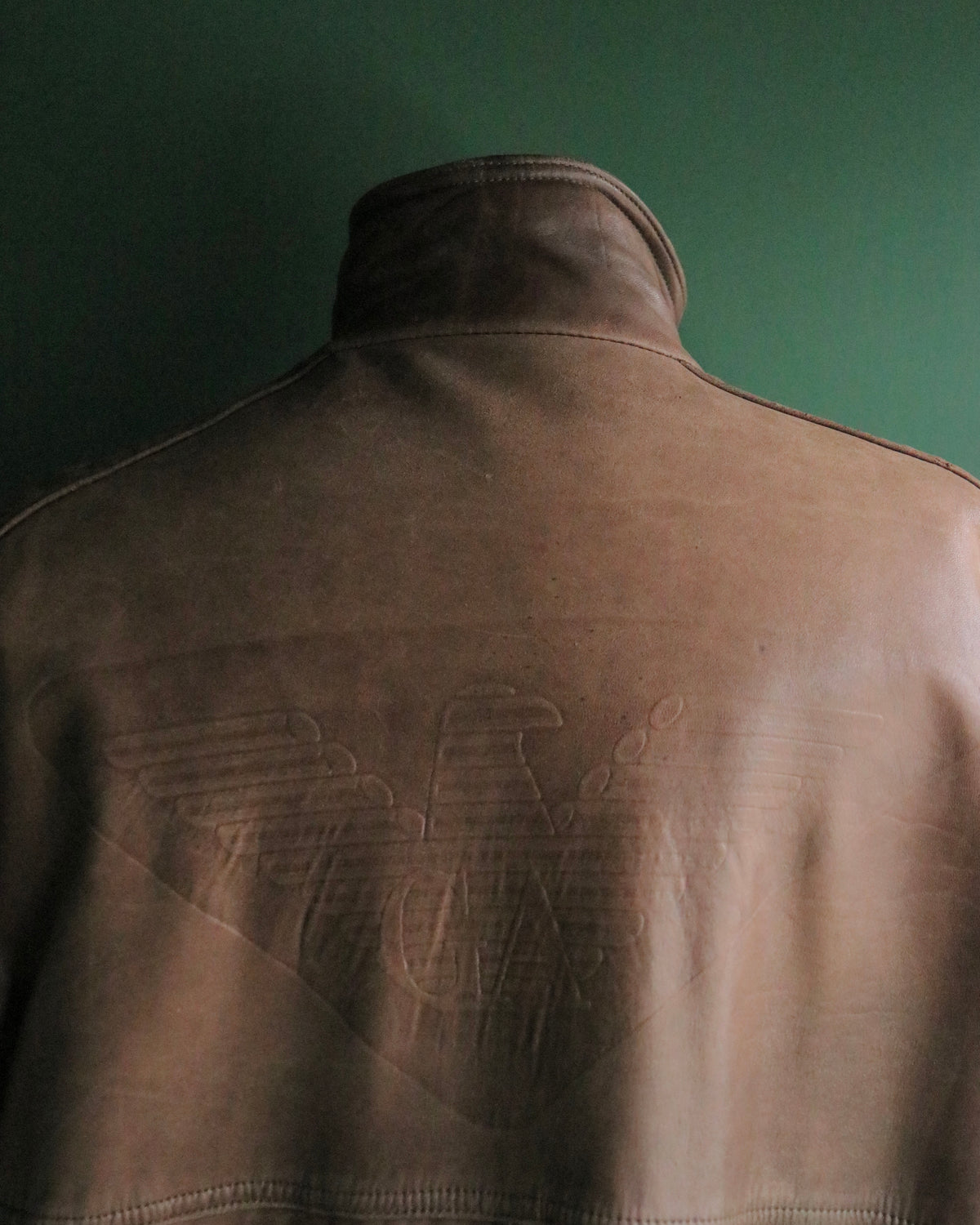 80s GIORGIO ARMANI leather flight jacket